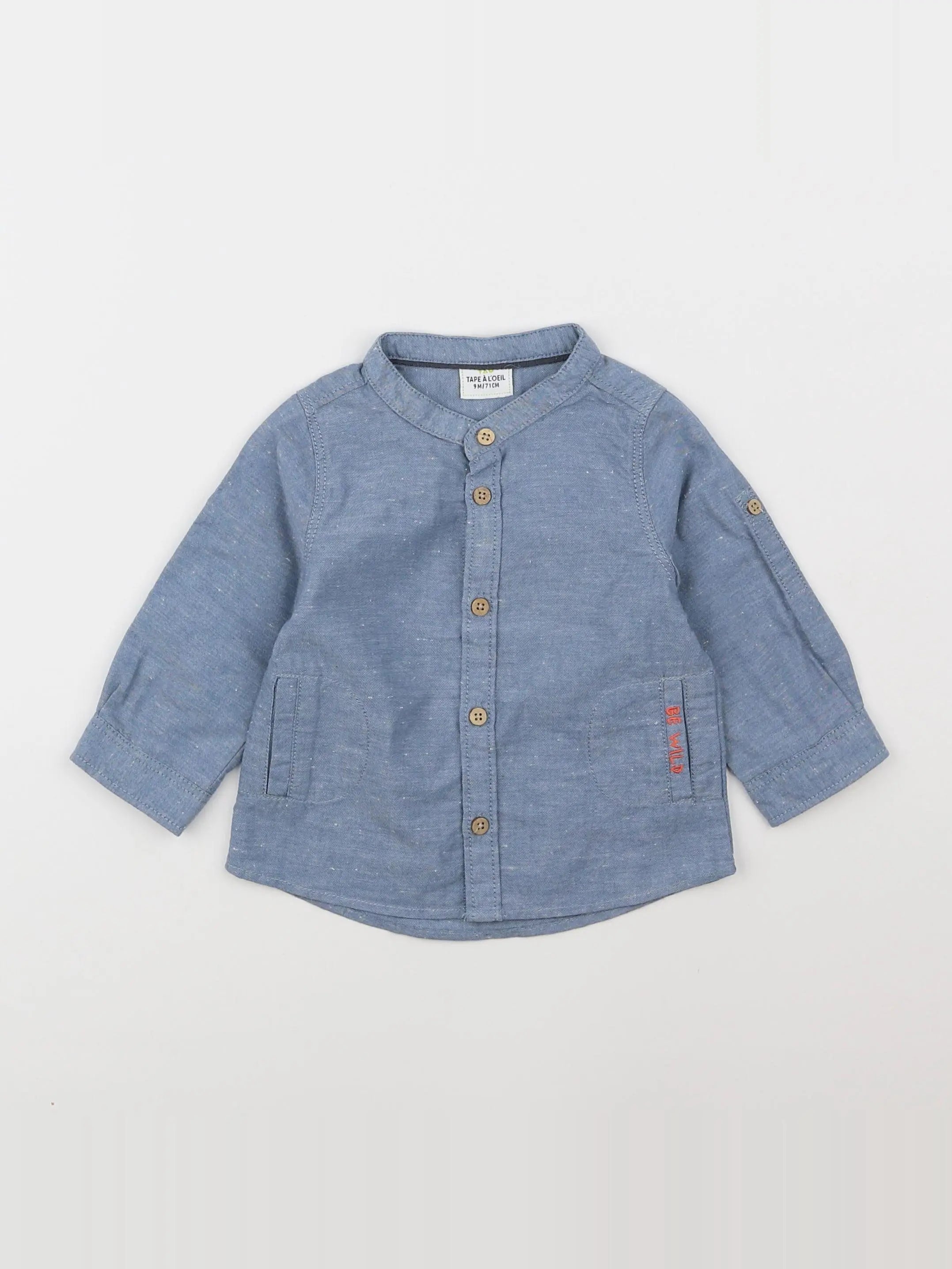 Tape à l'oeil - chemise gris - 9 mois