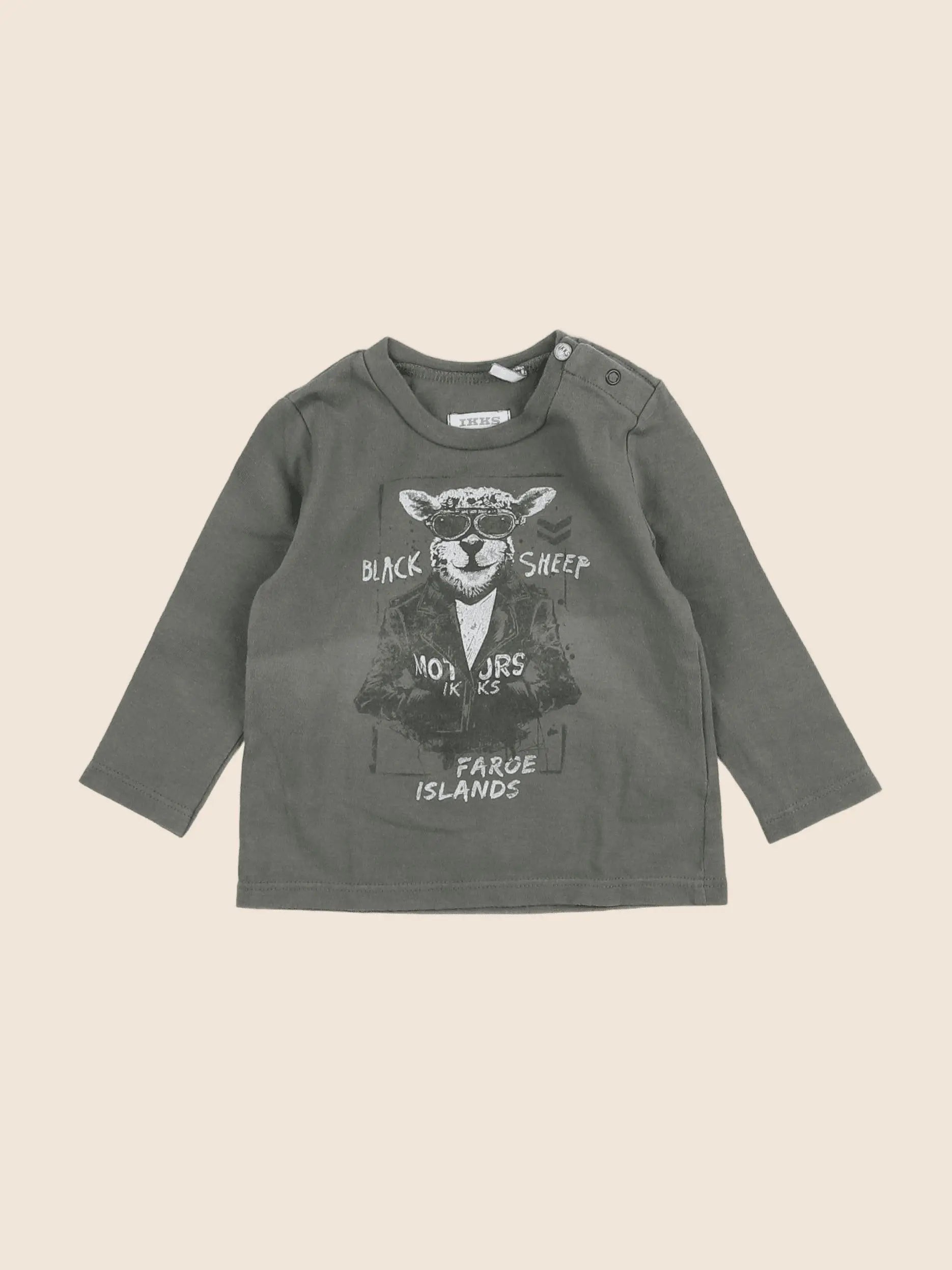 IKKS - tee-shirt vert - 6 mois