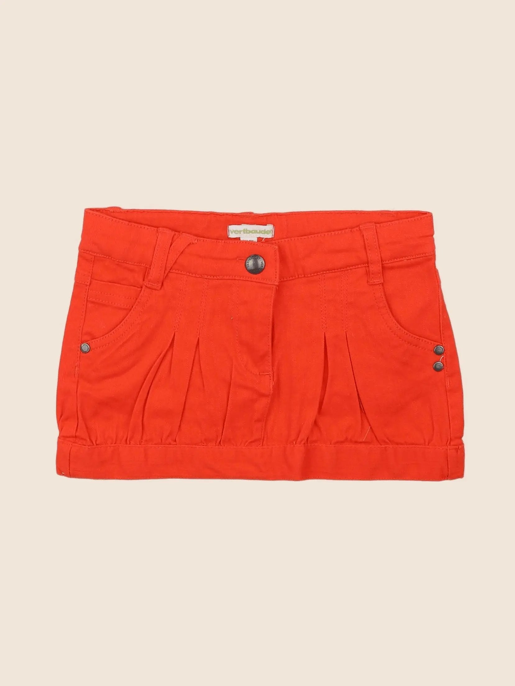 Vertbaudet - jupe rouge - 5 ans