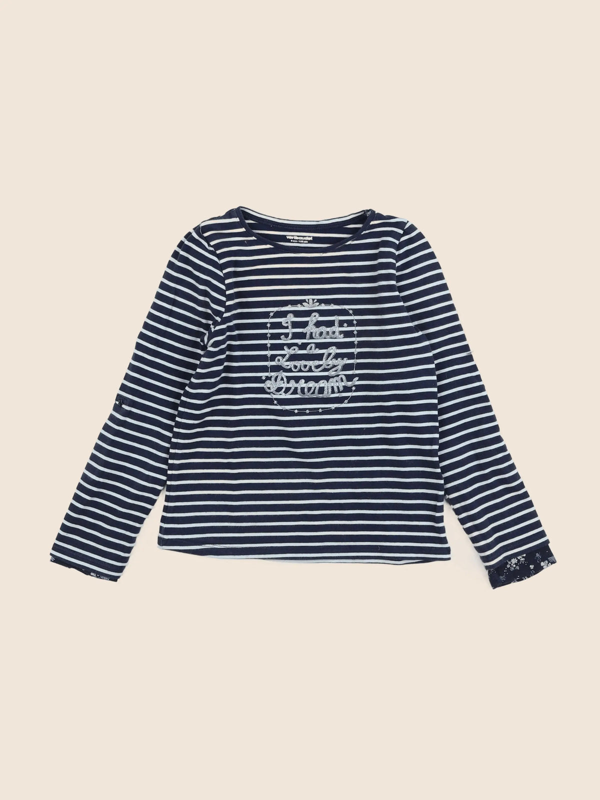 Vertbaudet - tee-shirt bleu - 8 ans