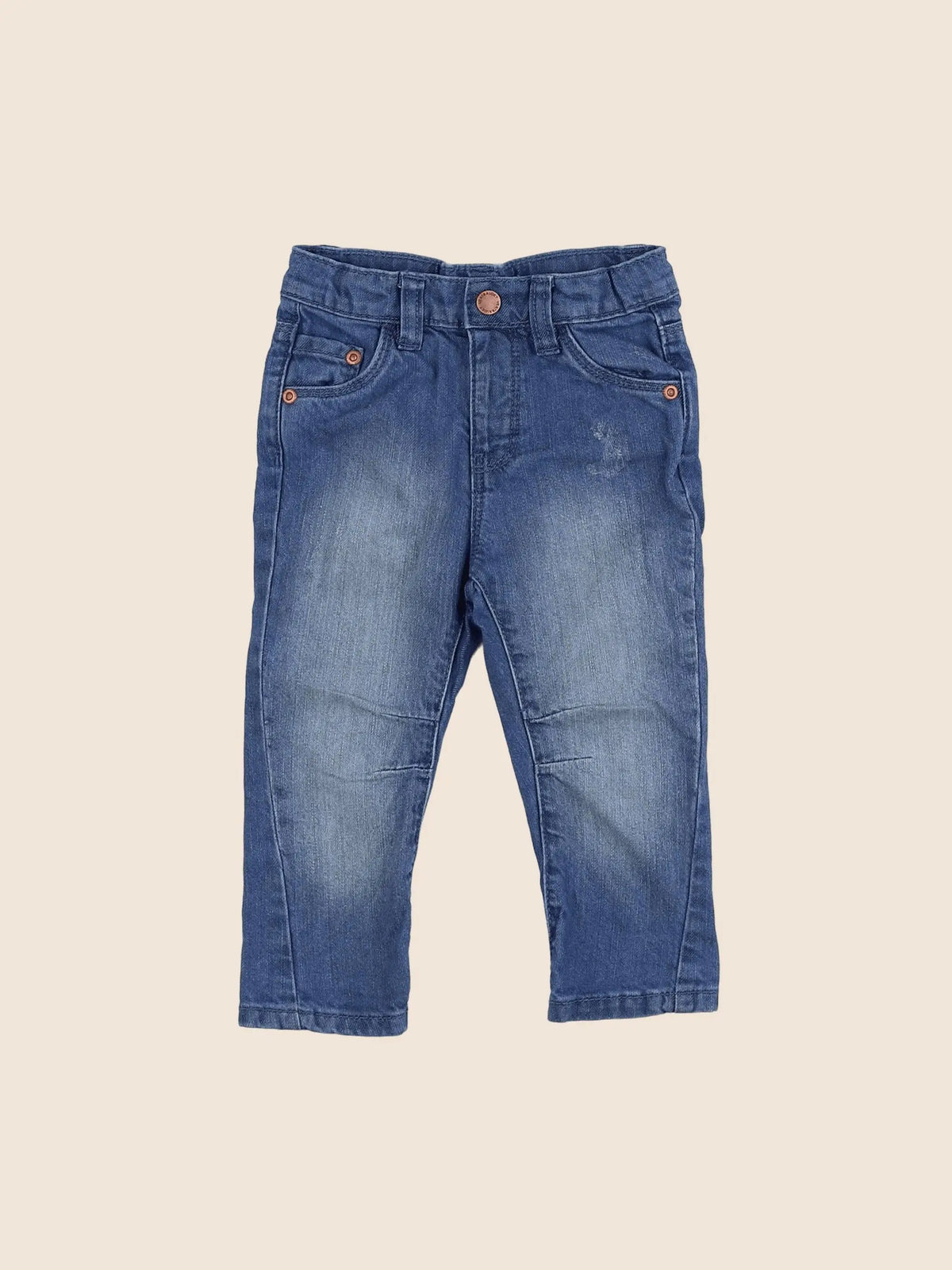 Vertbaudet - jean bleu - 9 mois