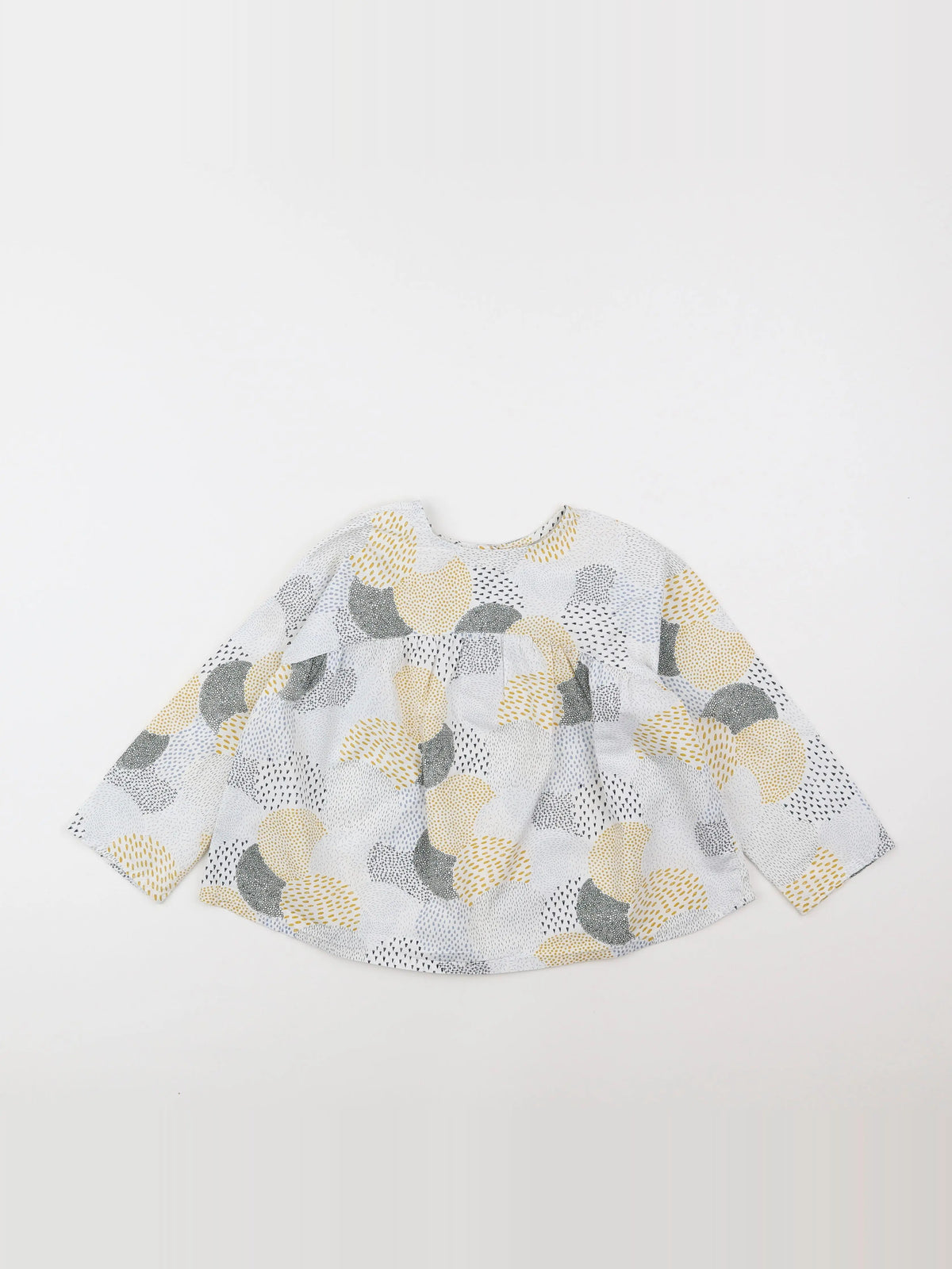 Monoprix - blouse blanc, jaune - 6 ans