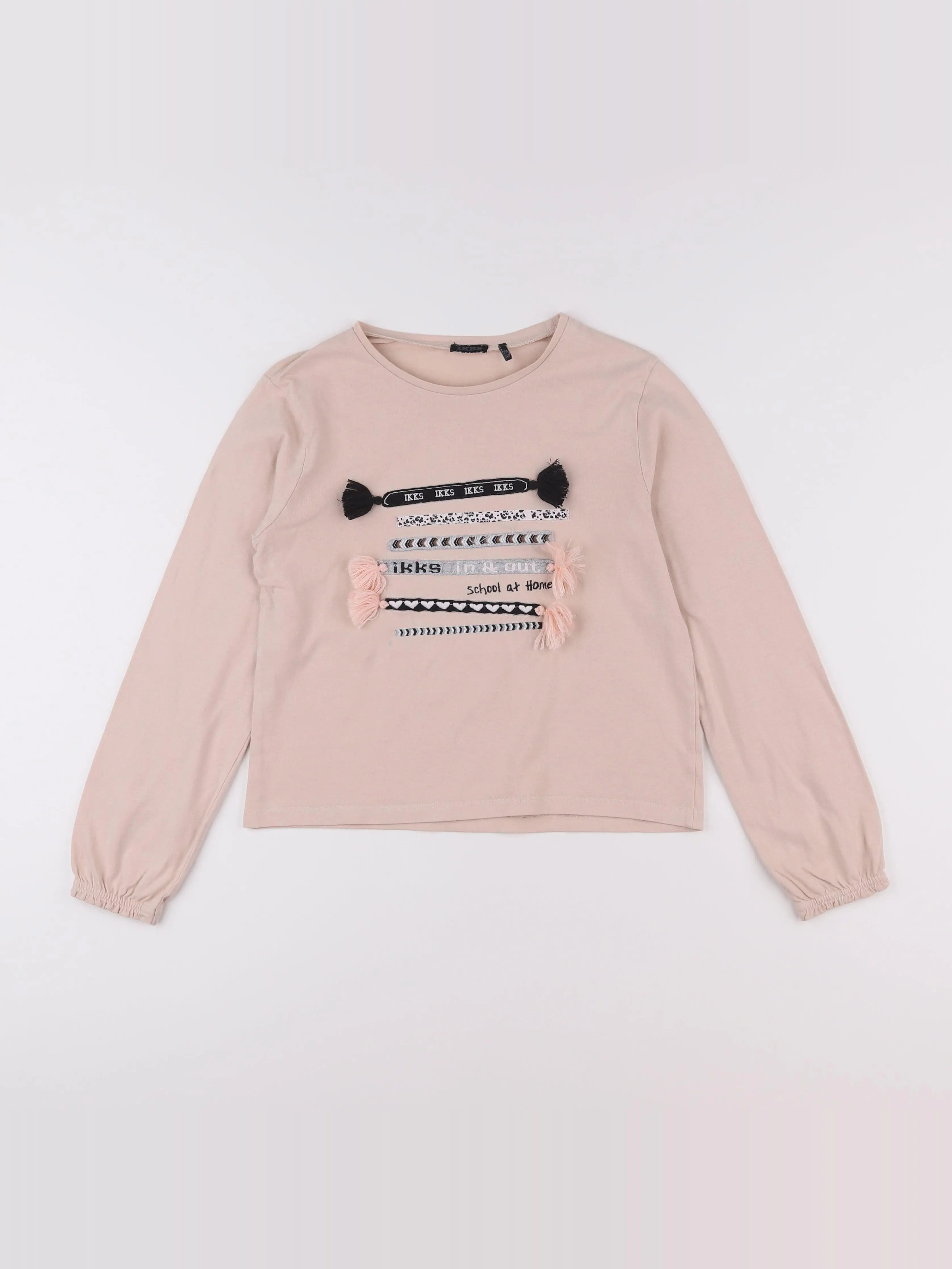 IKKS - tee-shirt rose - 10 ans