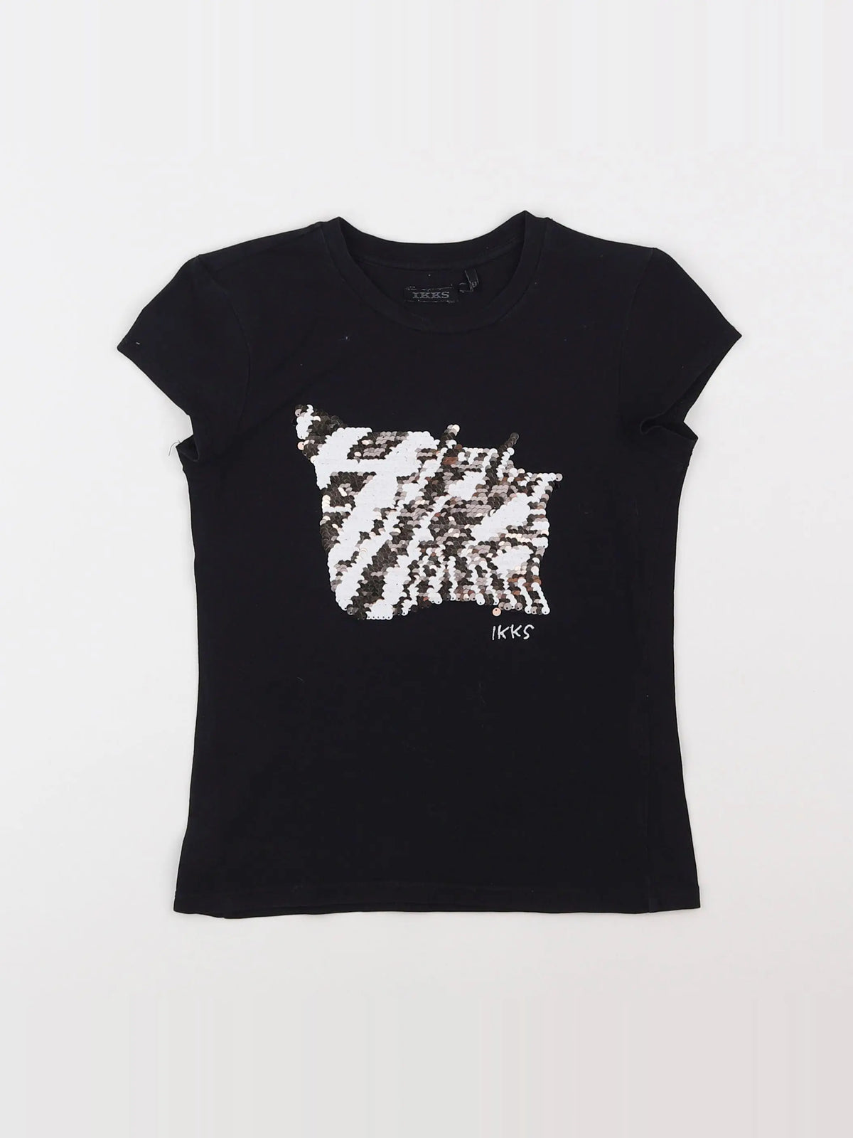 IKKS - tee-shirt noir - 6 ans