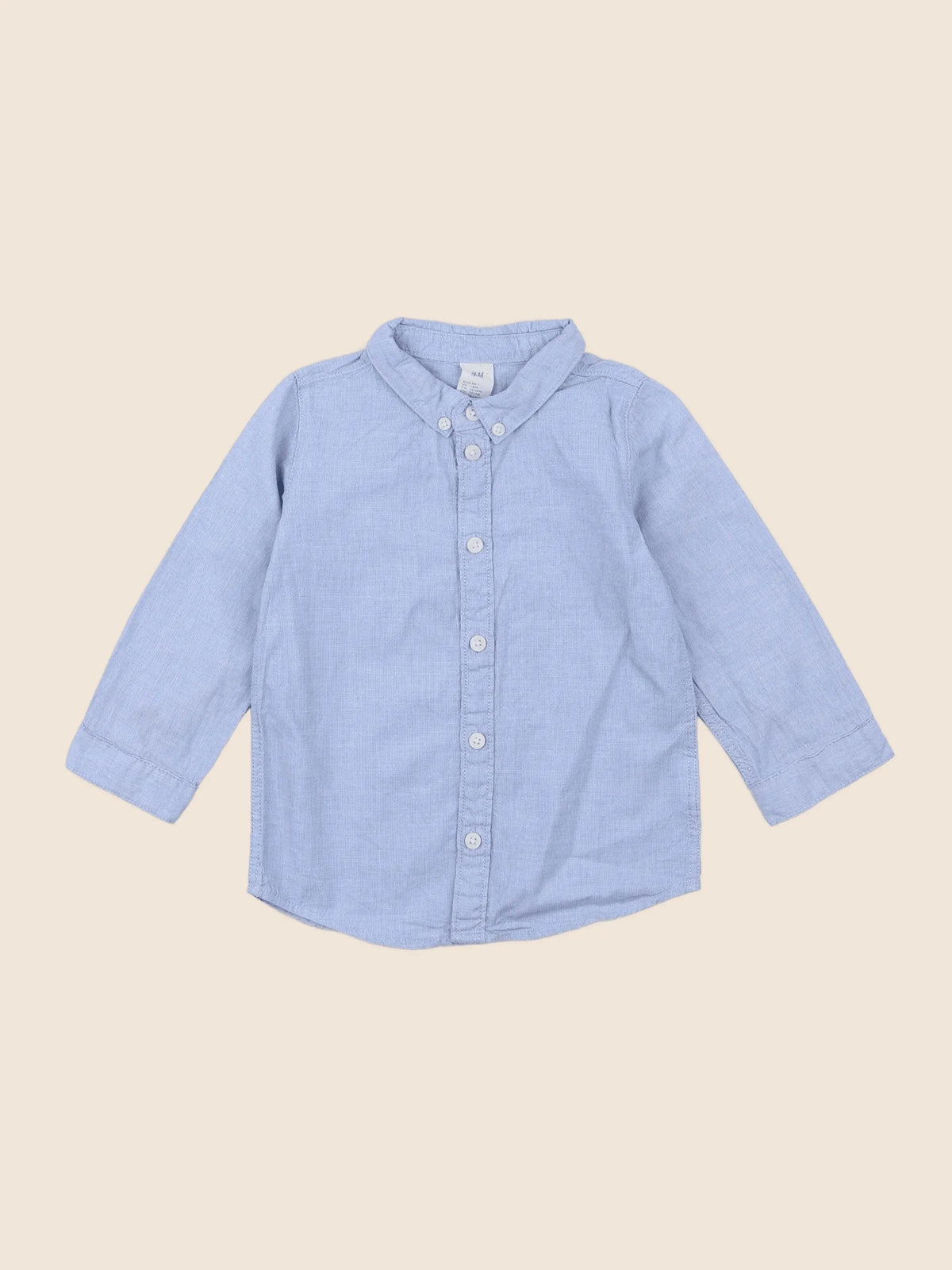 H&M - chemise bleu - 12/18 mois