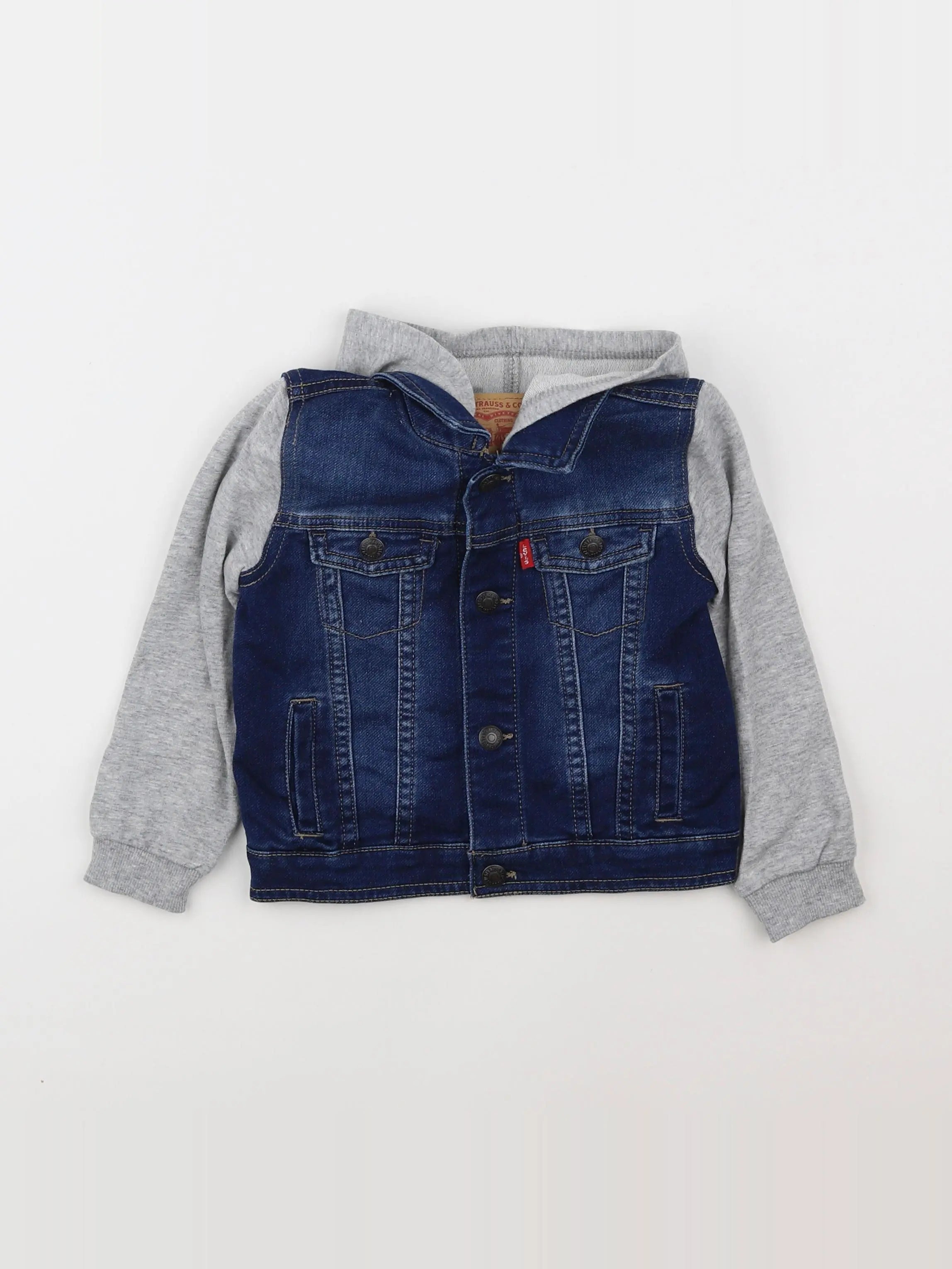 Levi's - veste bleu, gris - 2 ans