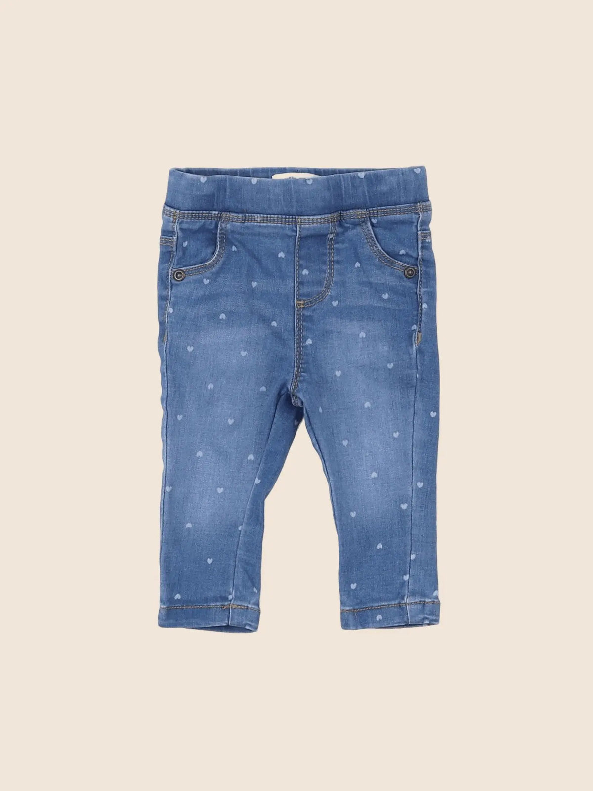 Vertbaudet - jegging bleu - 3 mois