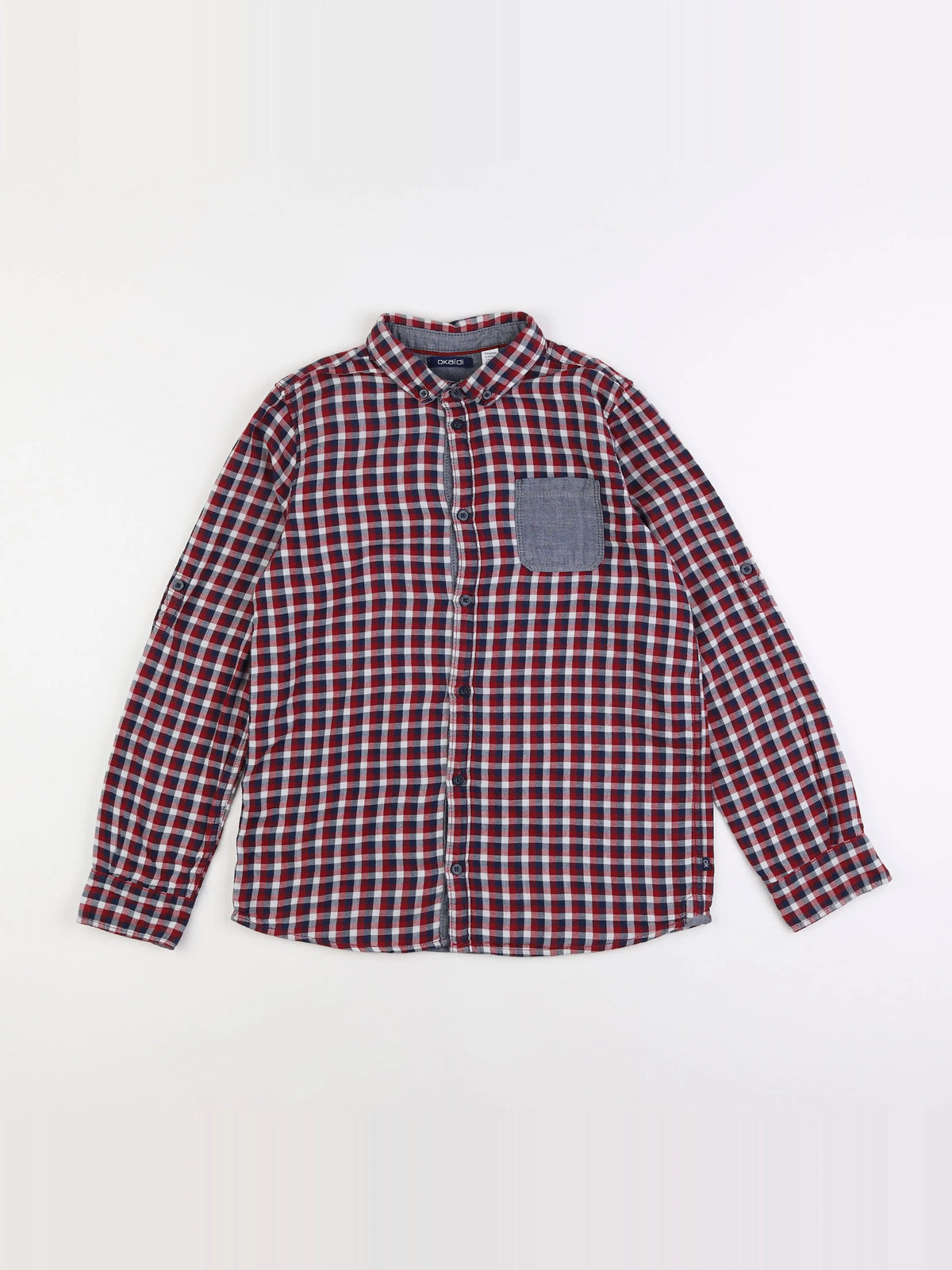 Okaidi - chemise rouge - 12 ans