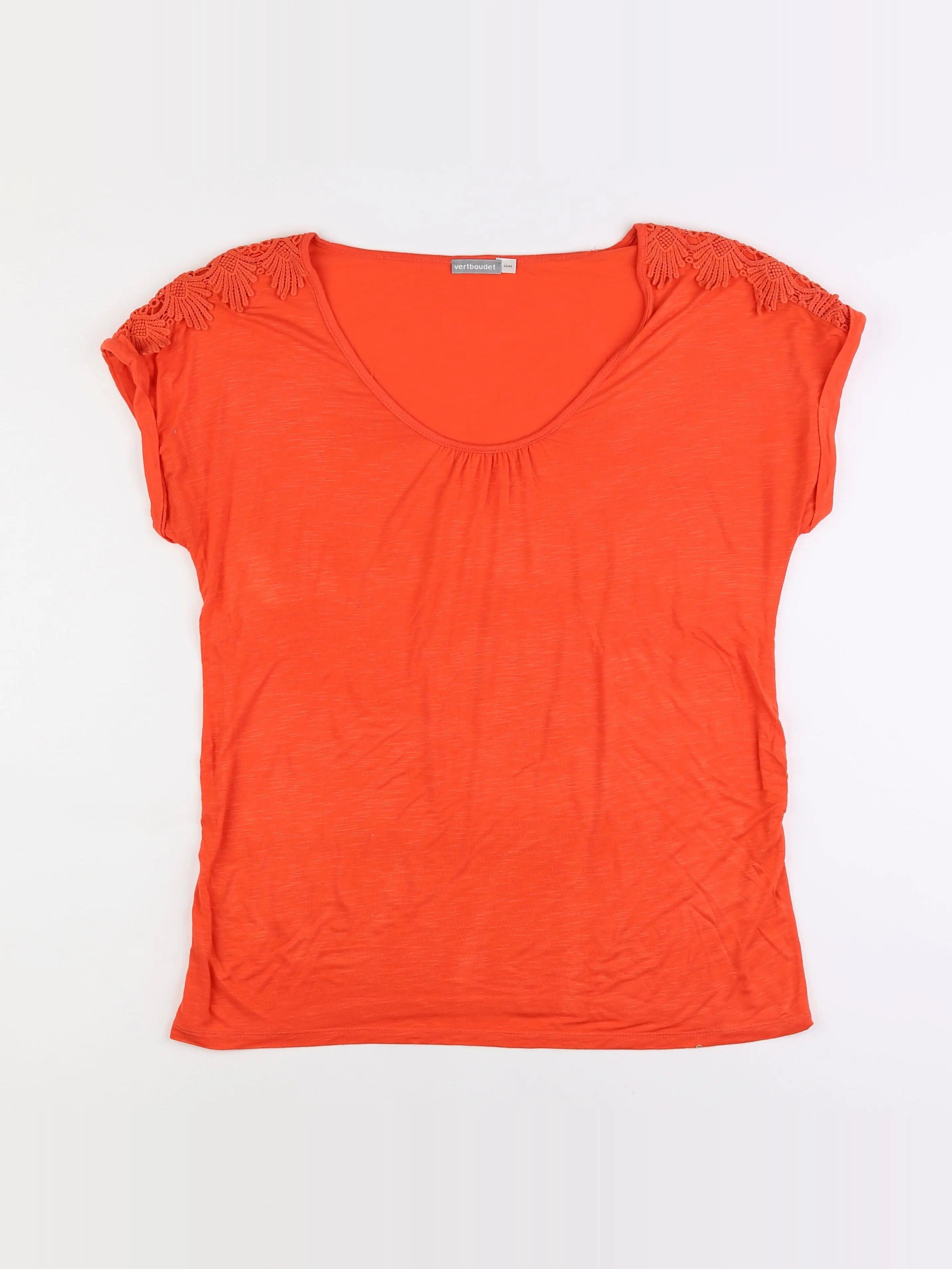 Vertbaudet - tee-shirt grossesse orange - 42 à 44