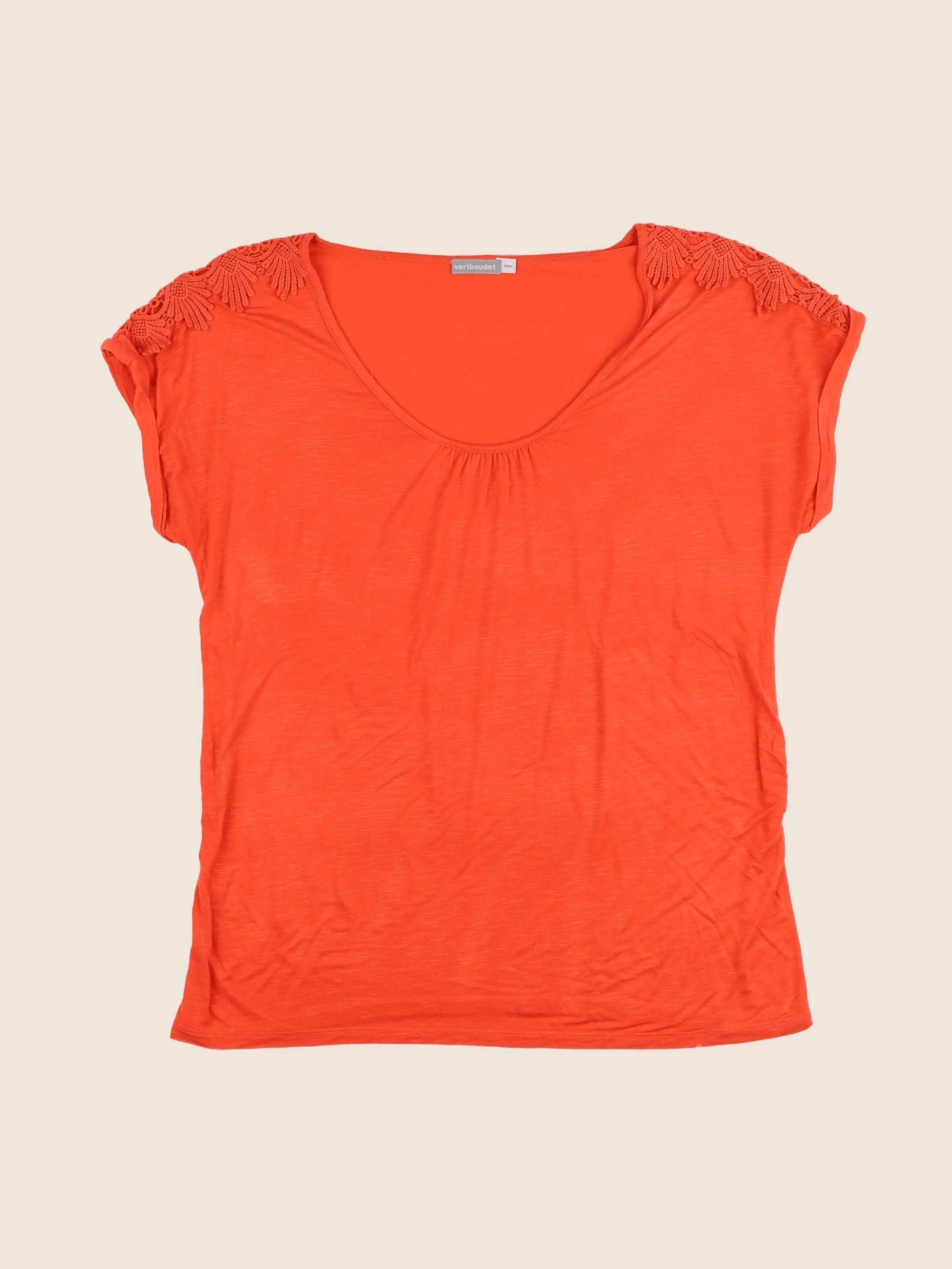 Vertbaudet - tee-shirt grossesse orange - 42 à 44