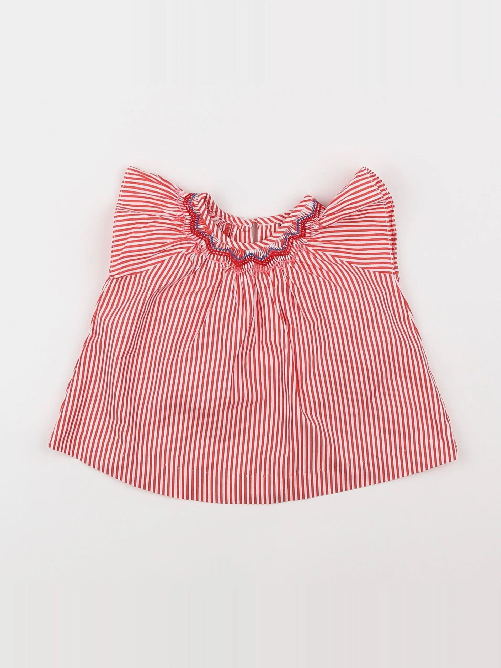Jacadi - blouse rouge - 6 mois