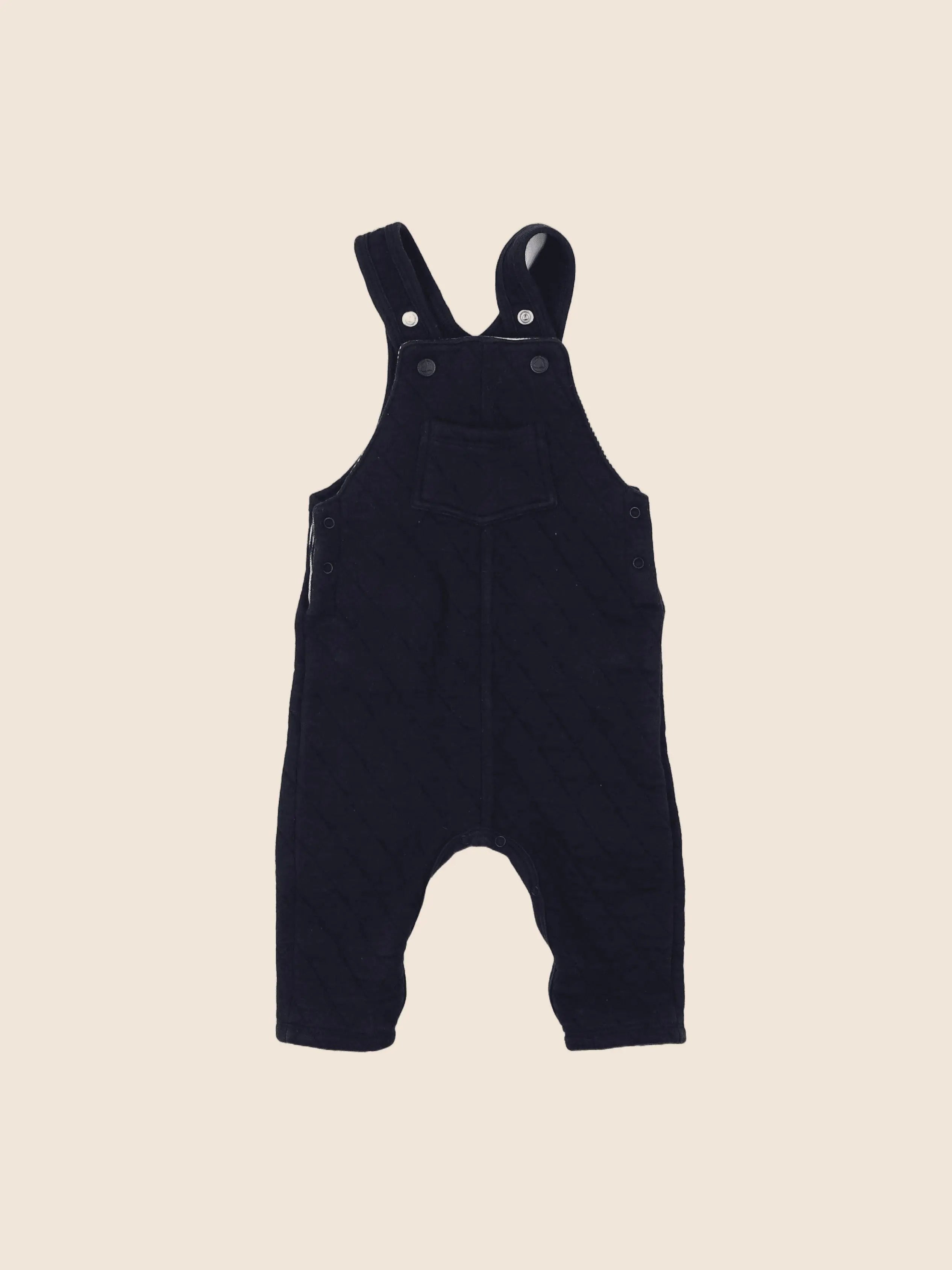 Petit Bateau - salopette bleu - 6 mois