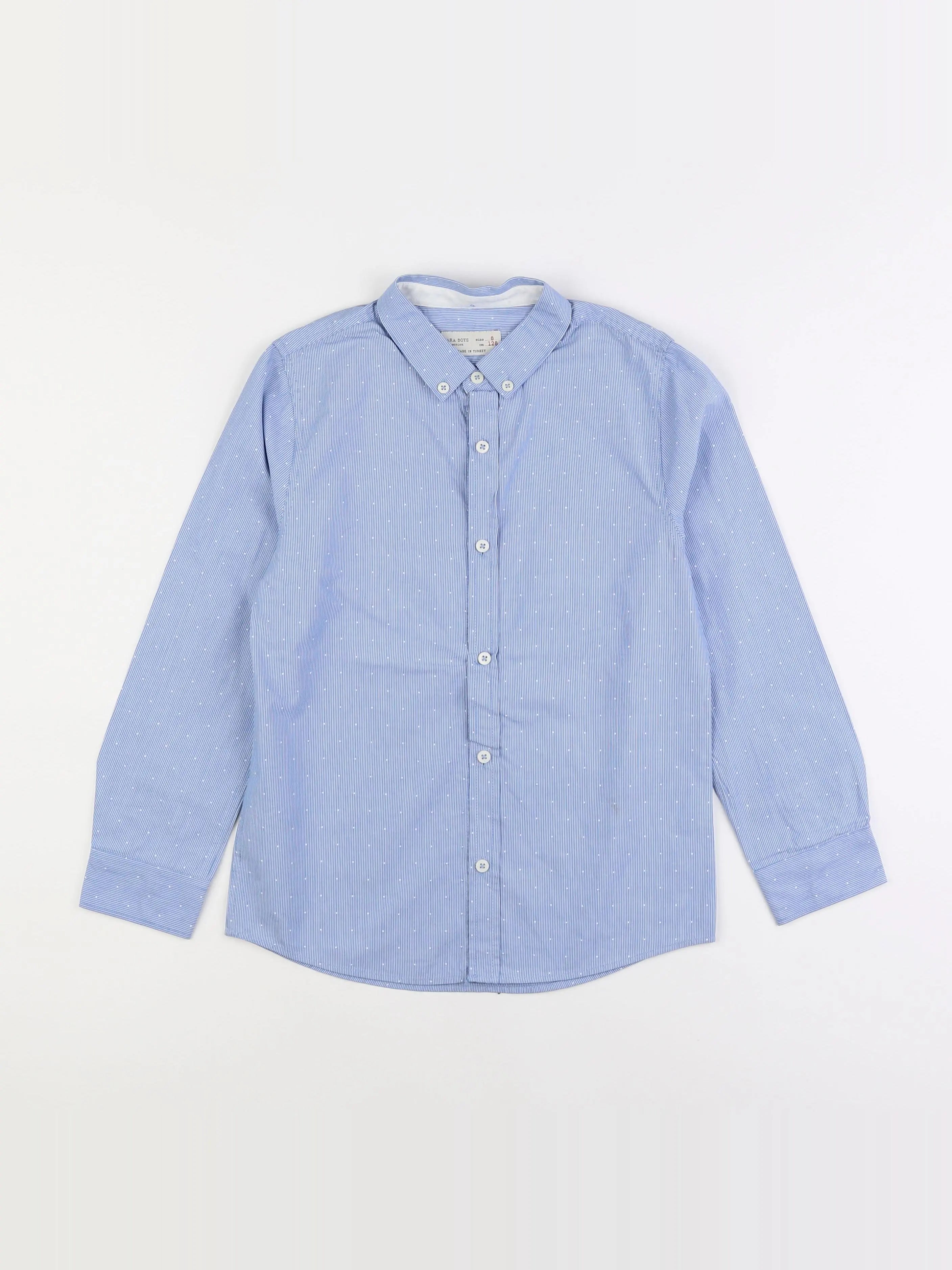 Zara - chemise bleu - 8 ans