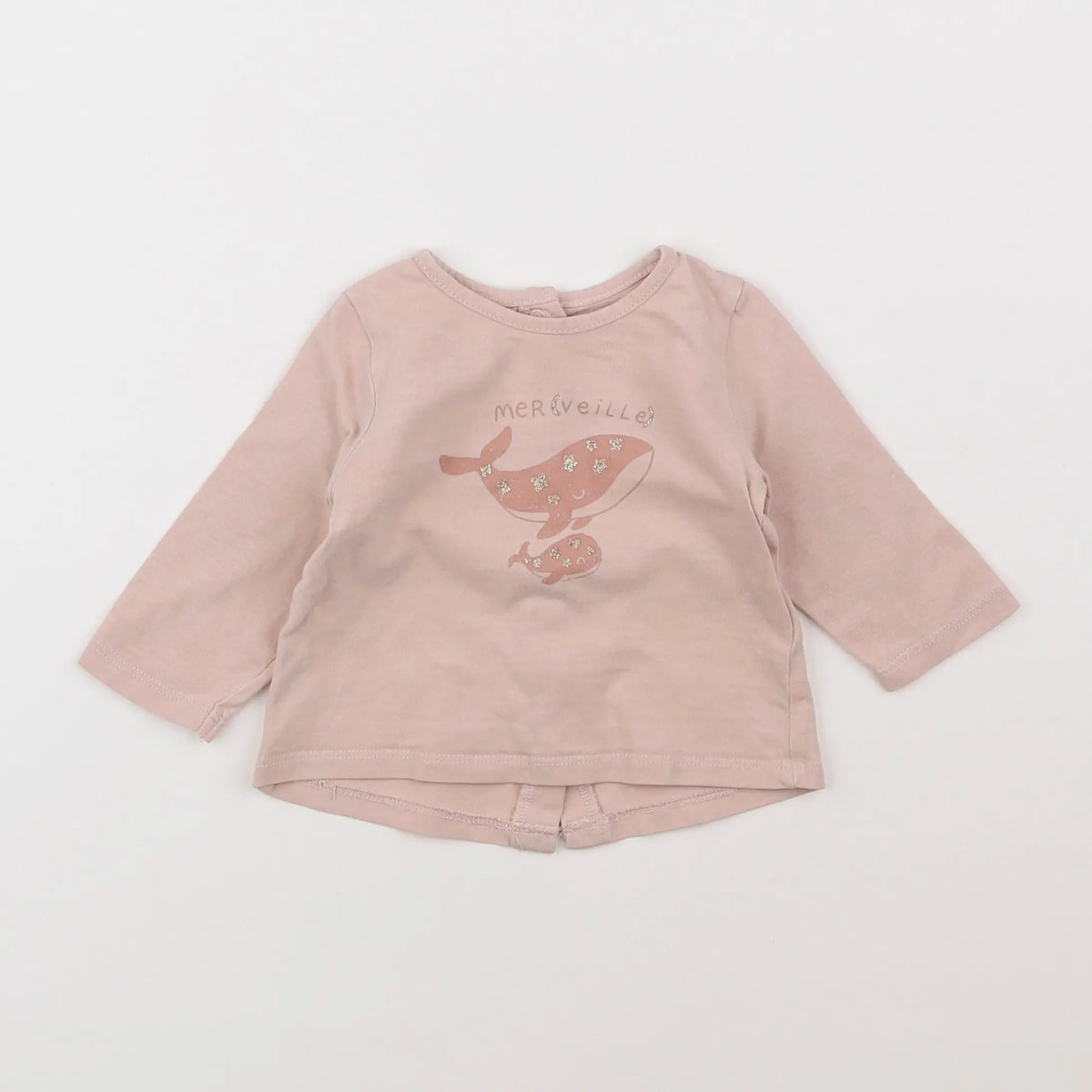 Vertbaudet - tee-shirt rose - 3 mois