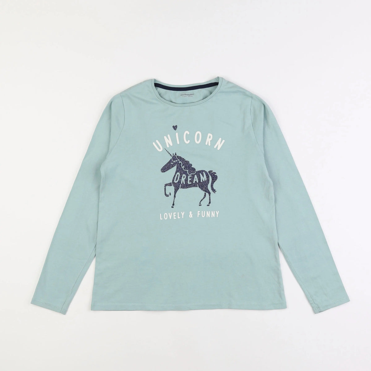 Vertbaudet - tee-shirt bleu - 12 ans