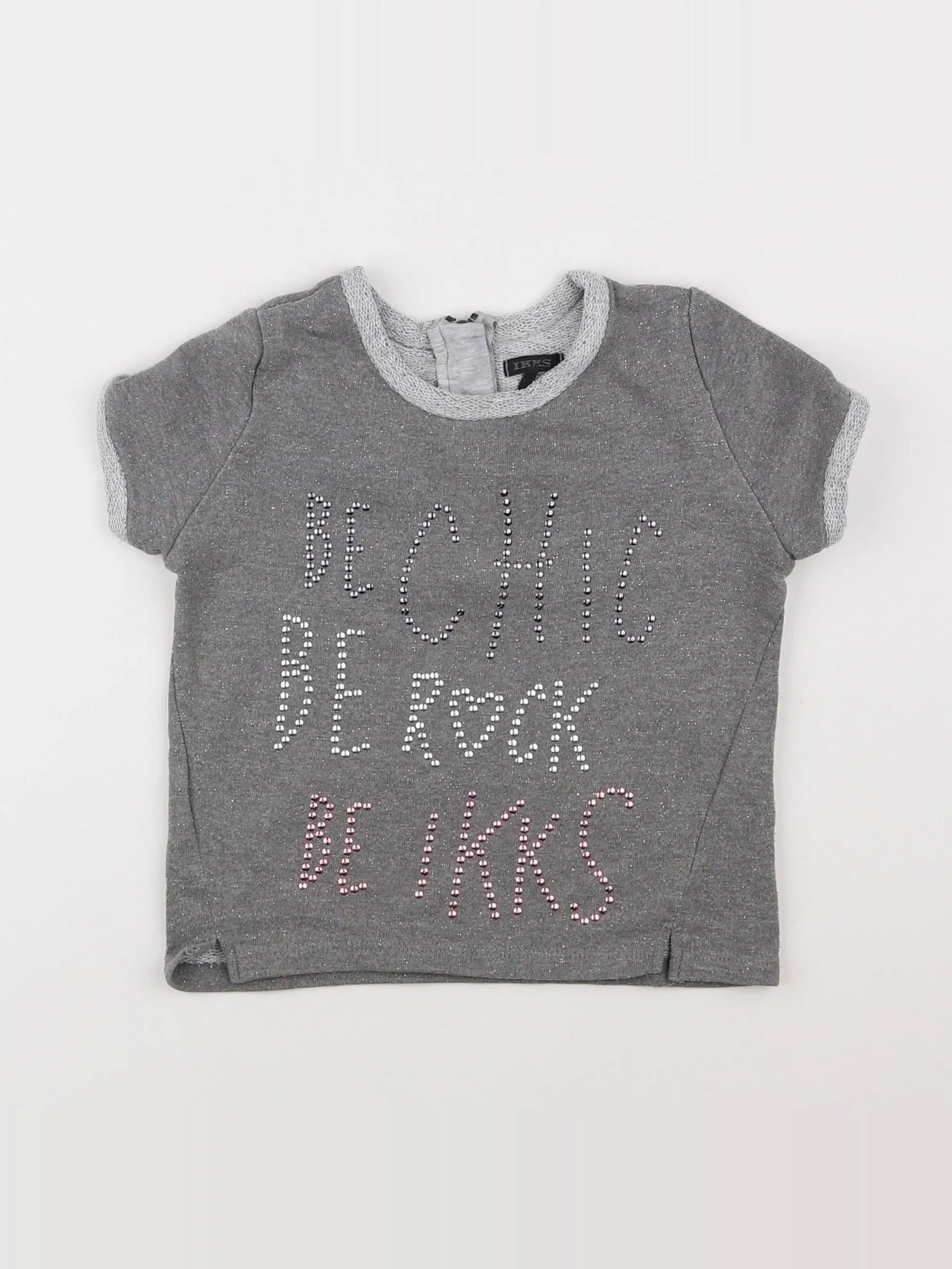 IKKS - sweat gris - 4 ans