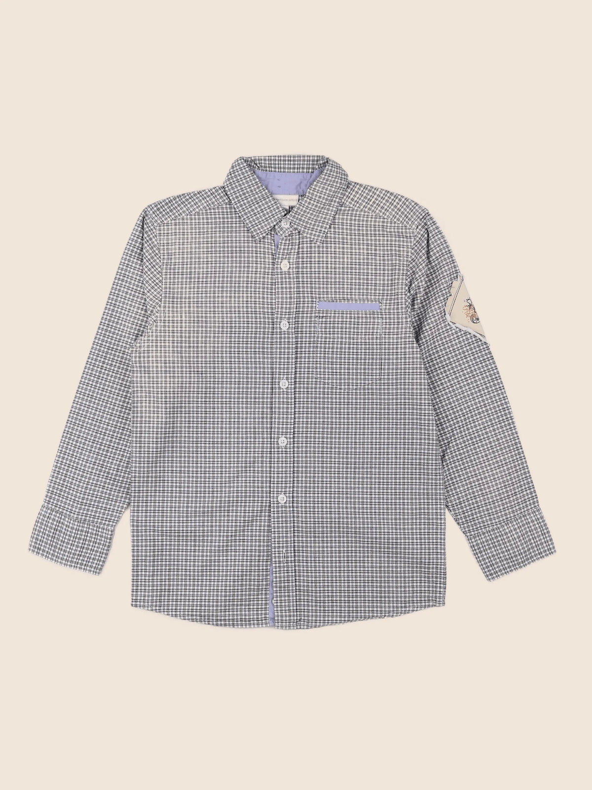 Vertbaudet - chemise gris - 8 ans