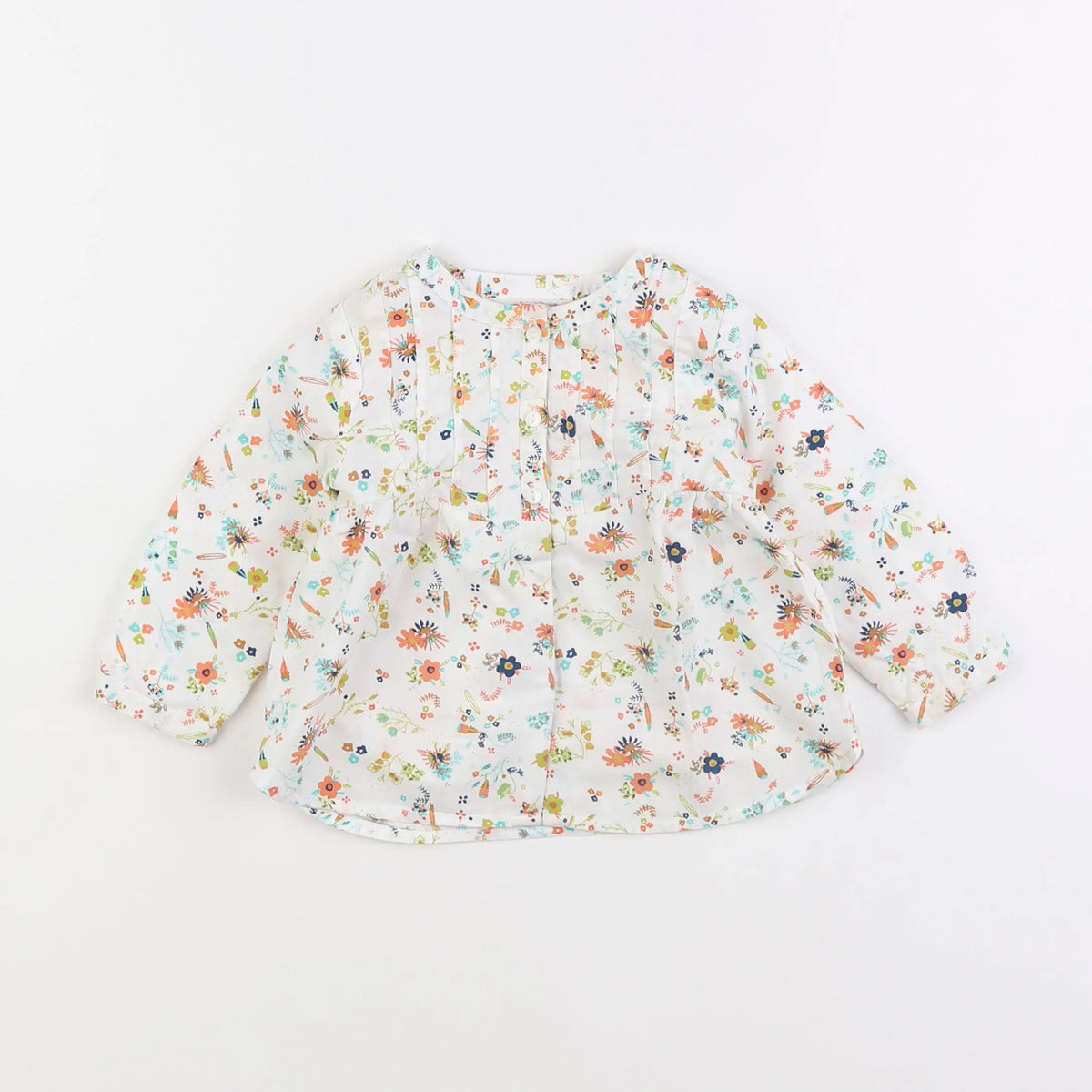 Vertbaudet - blouse blanc - 12 mois