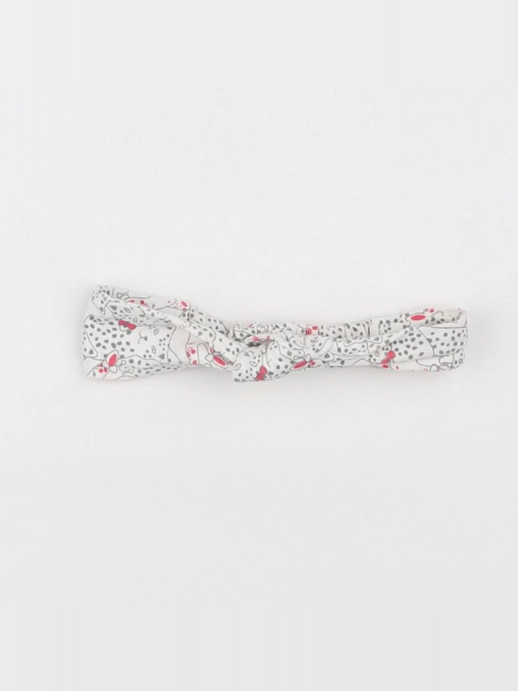 Vertbaudet - bandeau blanc, rose - 2 ans