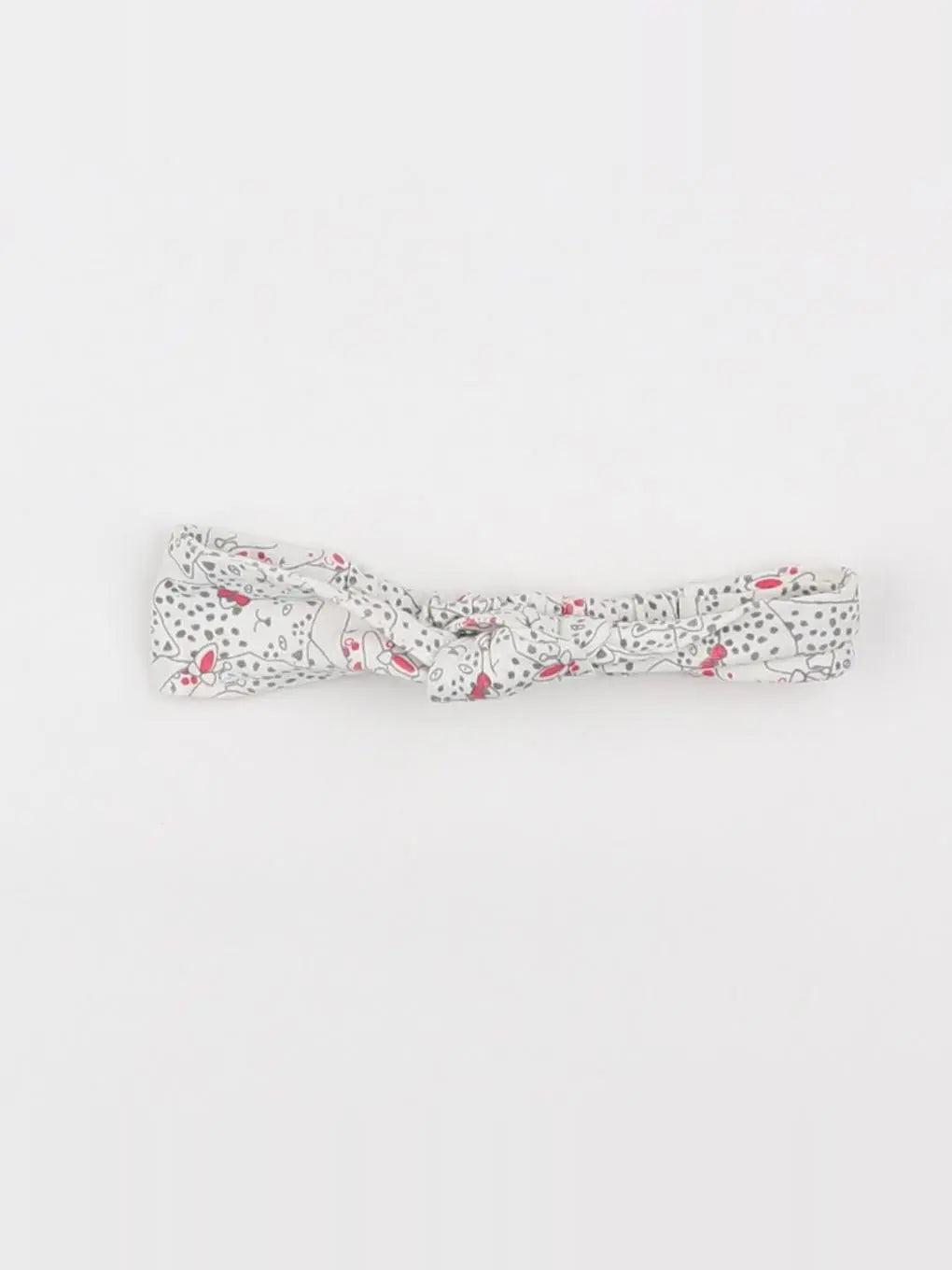 Vertbaudet - bandeau blanc, rose - 2 ans