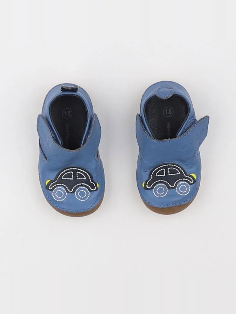 Vertbaudet - chaussons bleu - pointure 18