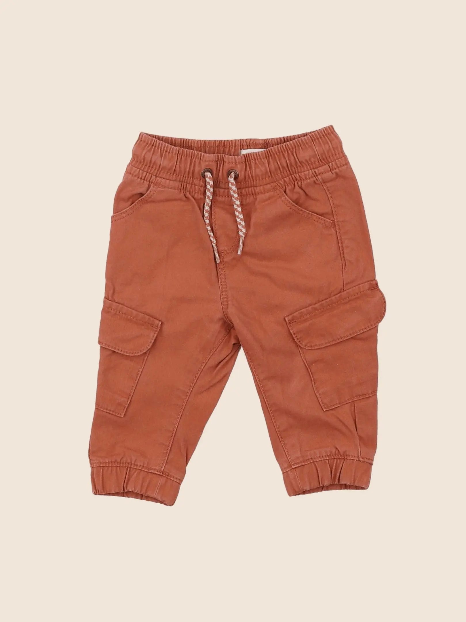 Vertbaudet - pantalon orange - 3 mois