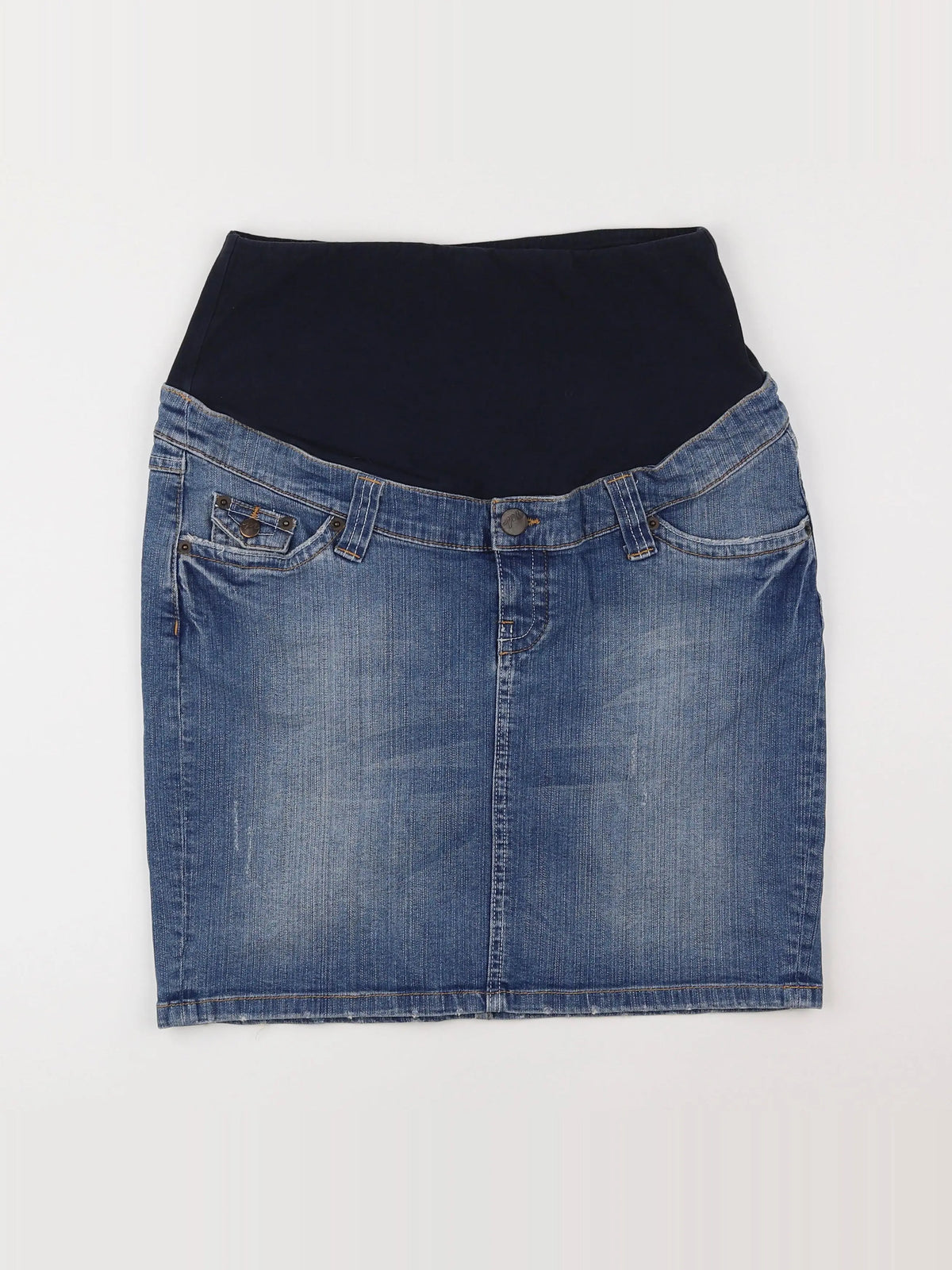 H&M - jupe grossesse bleu - 40 à 42