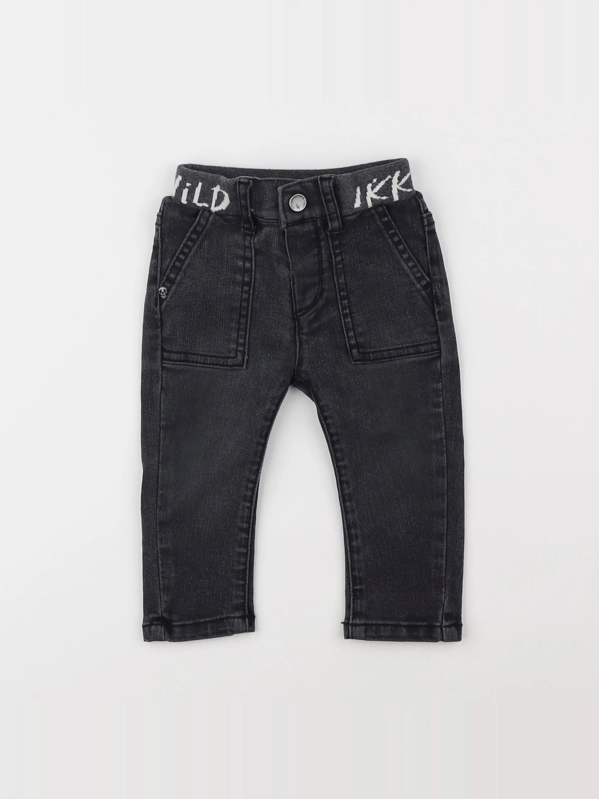 IKKS - jean gris - 12 mois