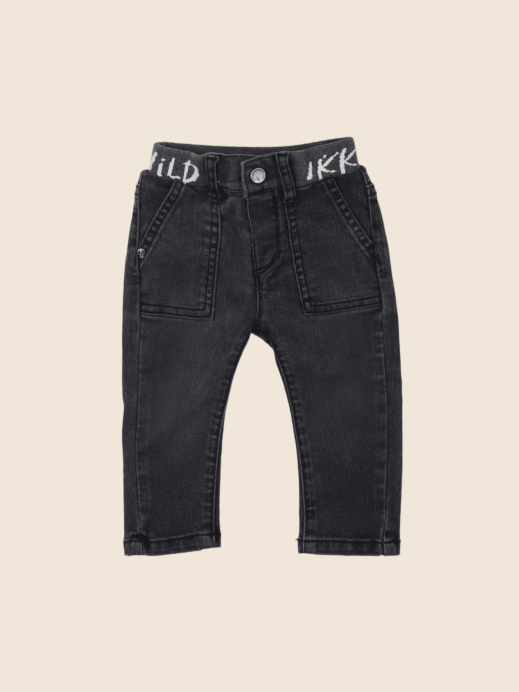 IKKS - jean gris - 12 mois