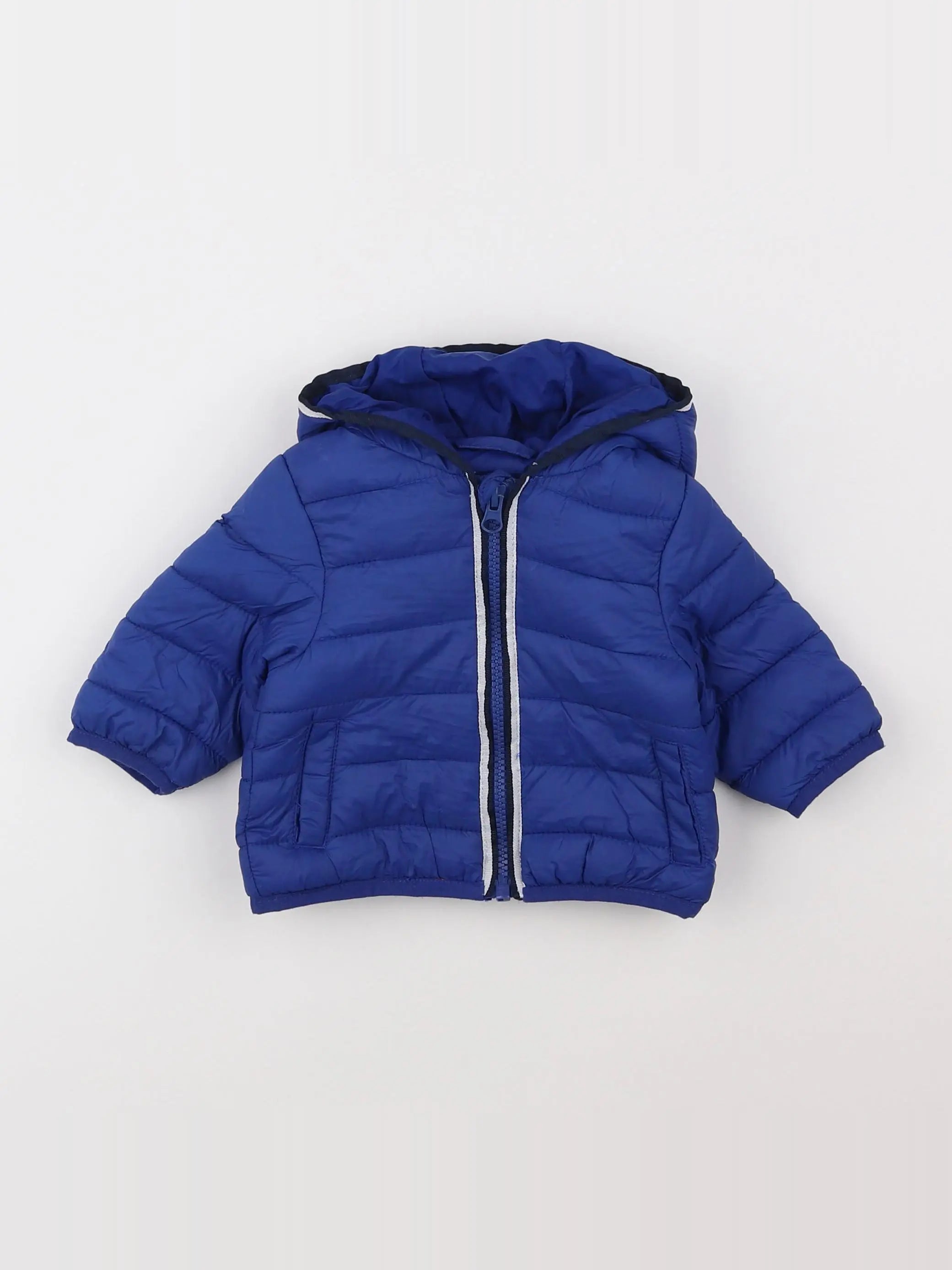 Vertbaudet - doudoune bleu - 3 mois