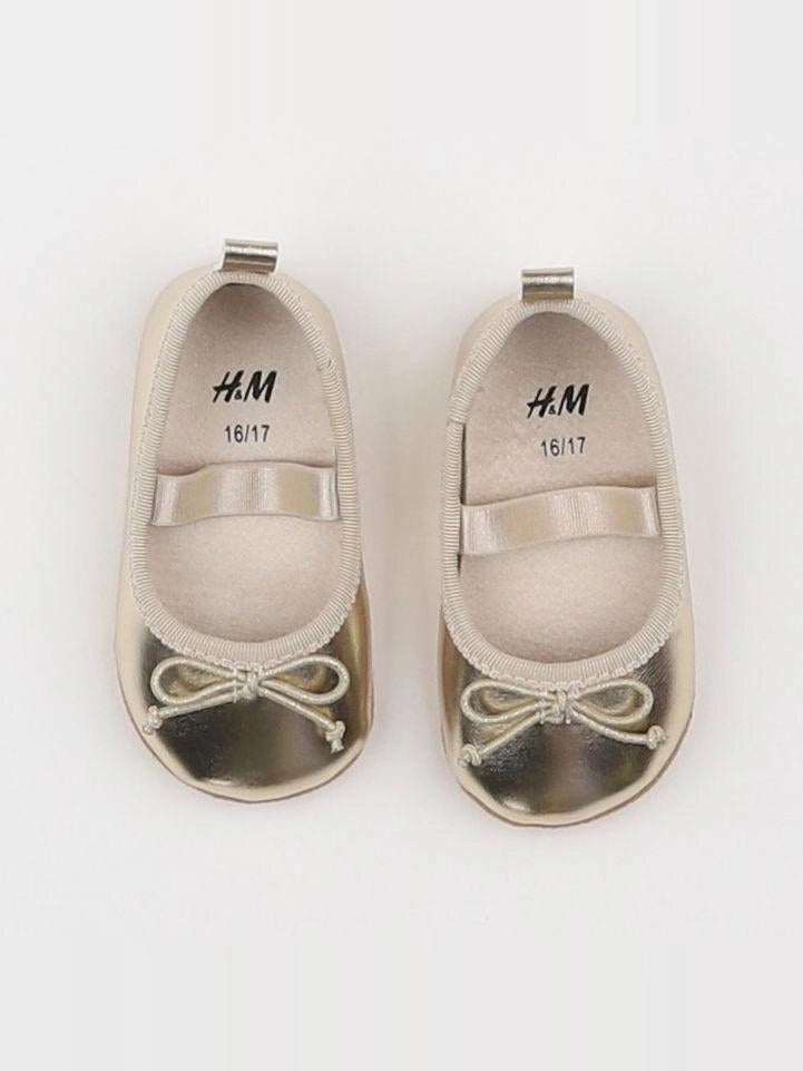 H&M - chaussons or - pointure 16/17