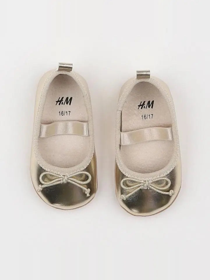 H&M - chaussons or - pointure 16/17