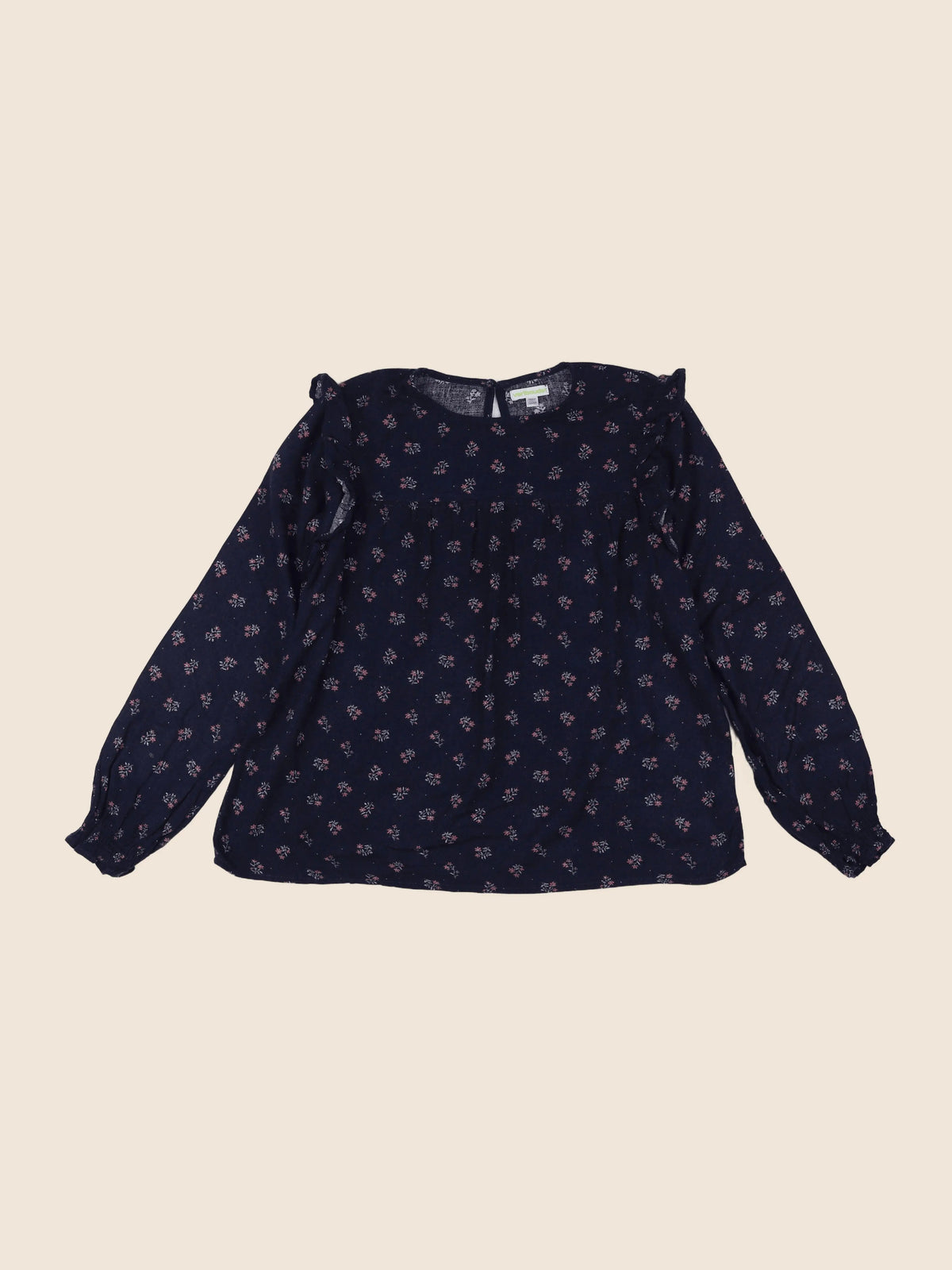 Vertbaudet - blouse coton bleu - 12 mois
