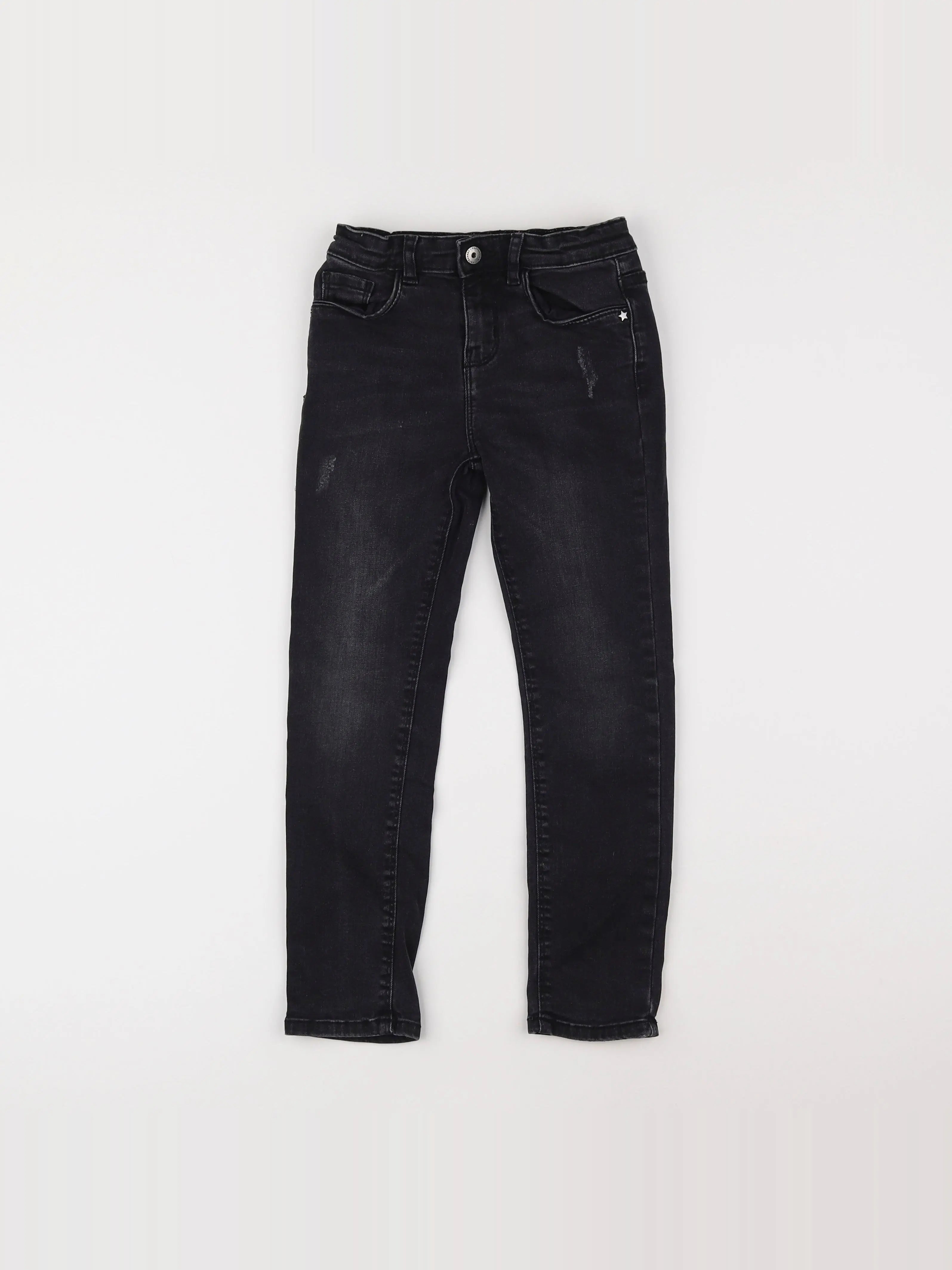 Vertbaudet - jean noir - 7 ans