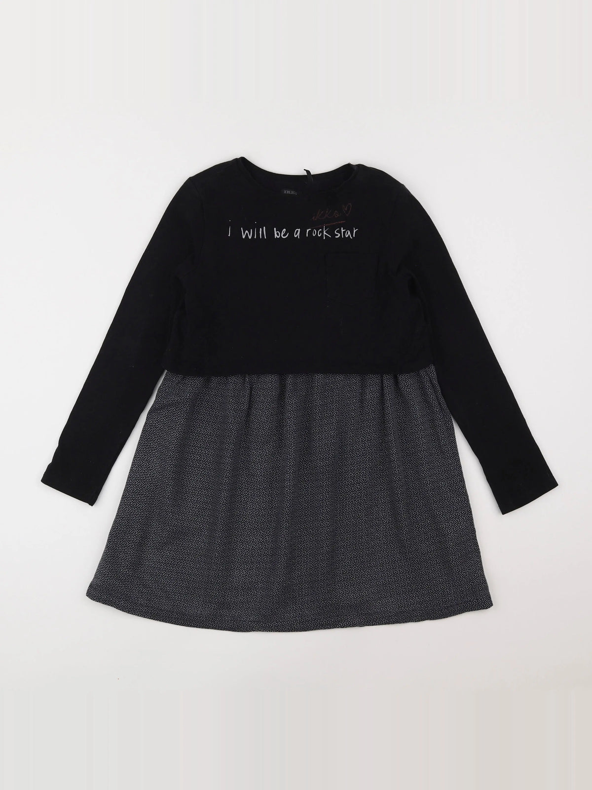 IKKS - robe noir - 10 ans