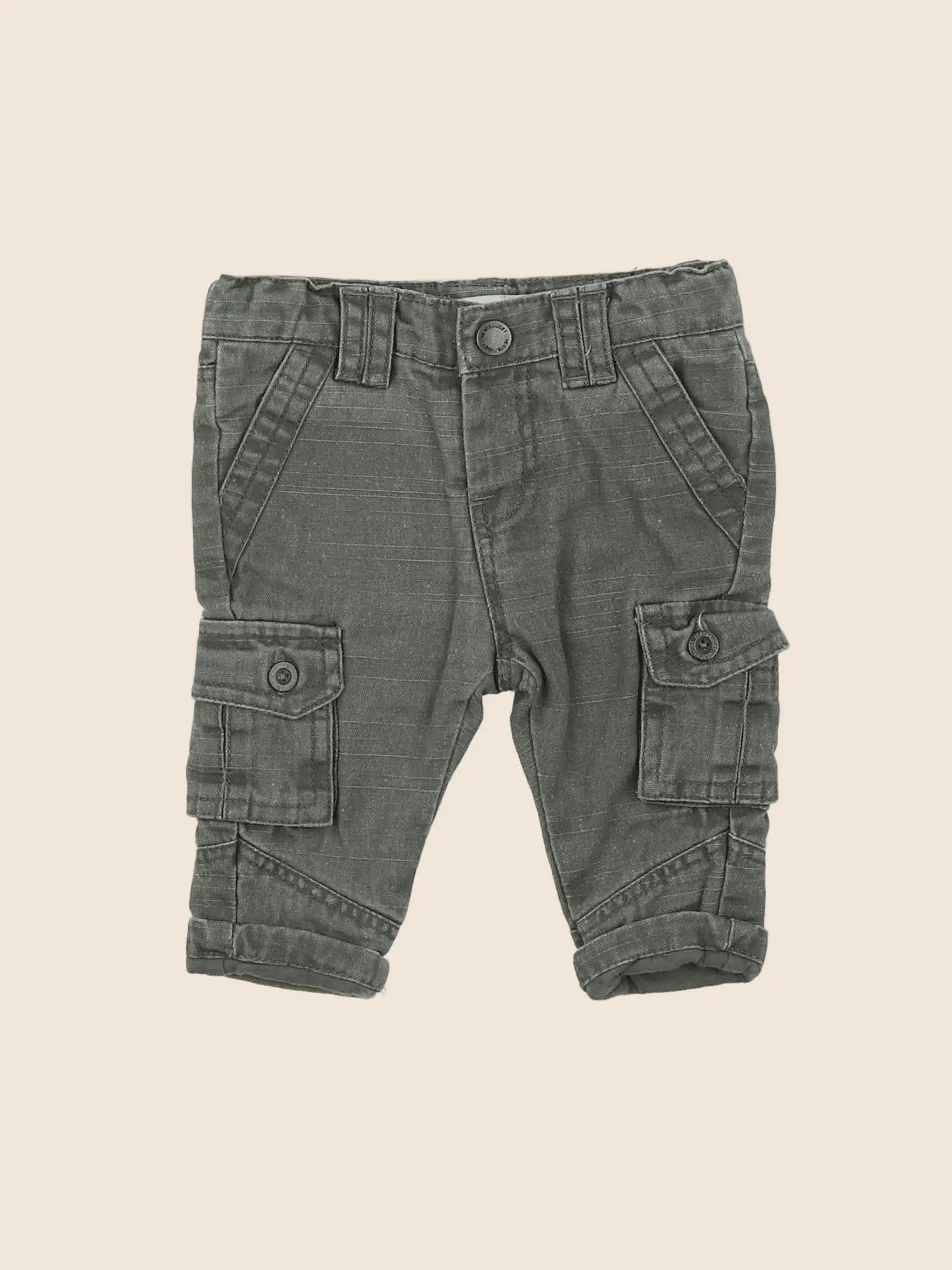 Vertbaudet - pantalon vert - 3 mois