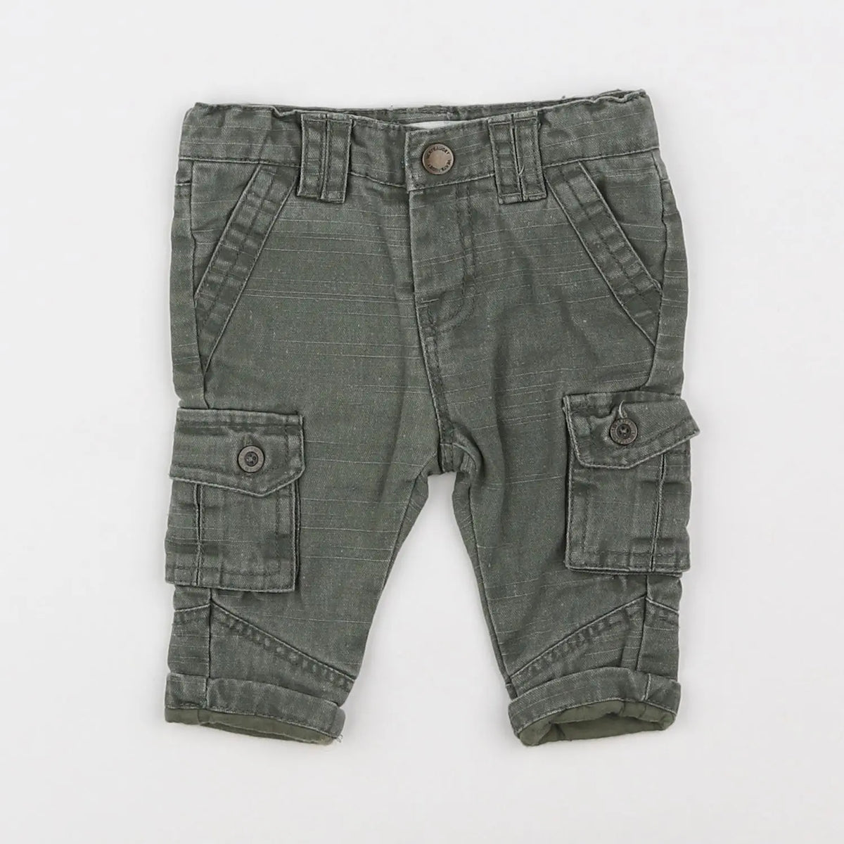 Vertbaudet - pantalon vert - 3 mois