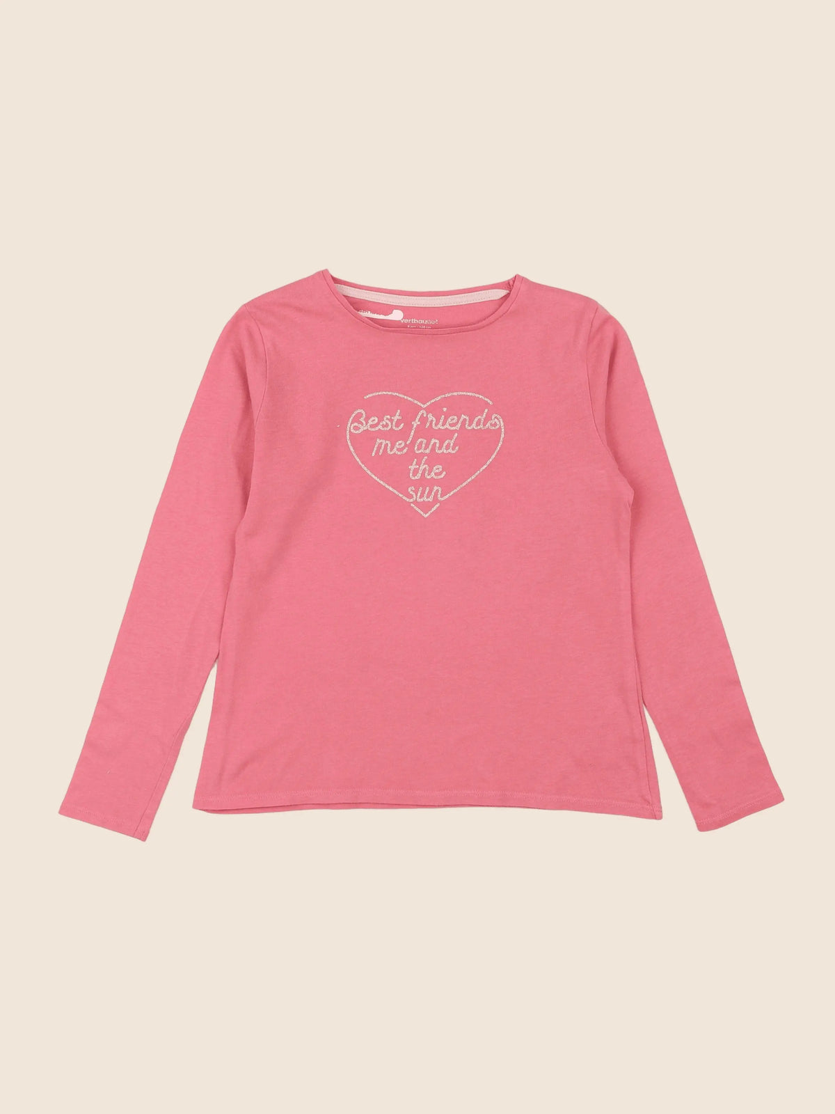 Vertbaudet - tee-shirt rose - 8 ans
