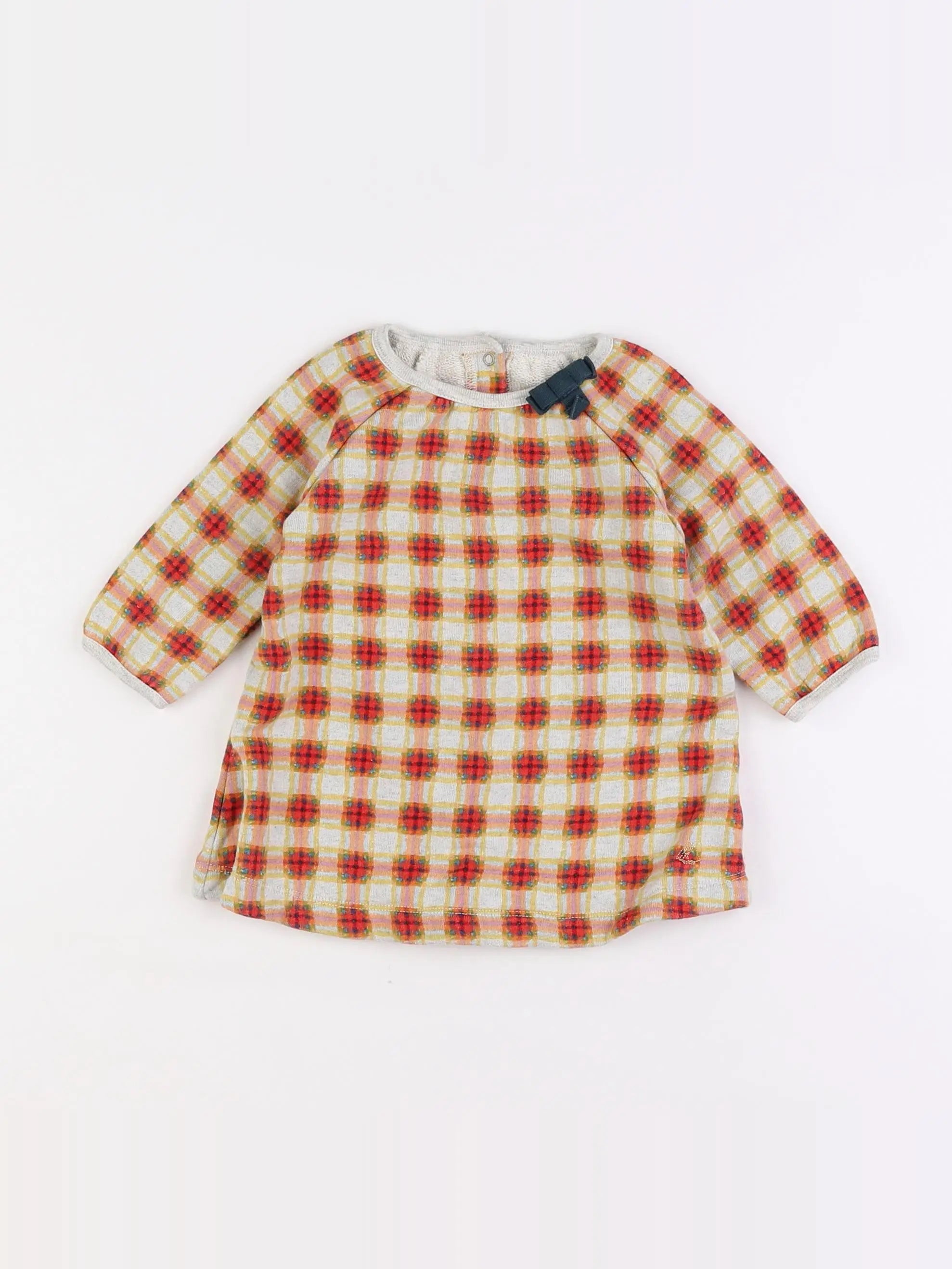 Petit Bateau - robe multicolore - 6 mois