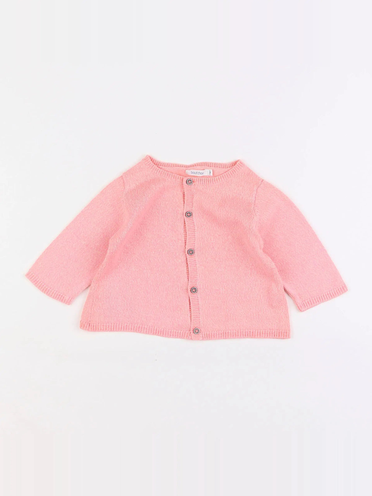 Boutchou - gilet rose - 6 mois