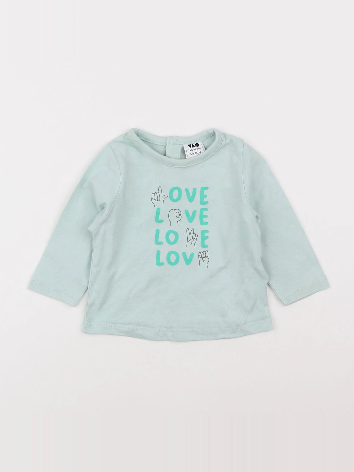 Tape à l'oeil - tee-shirt vert - 6 mois
