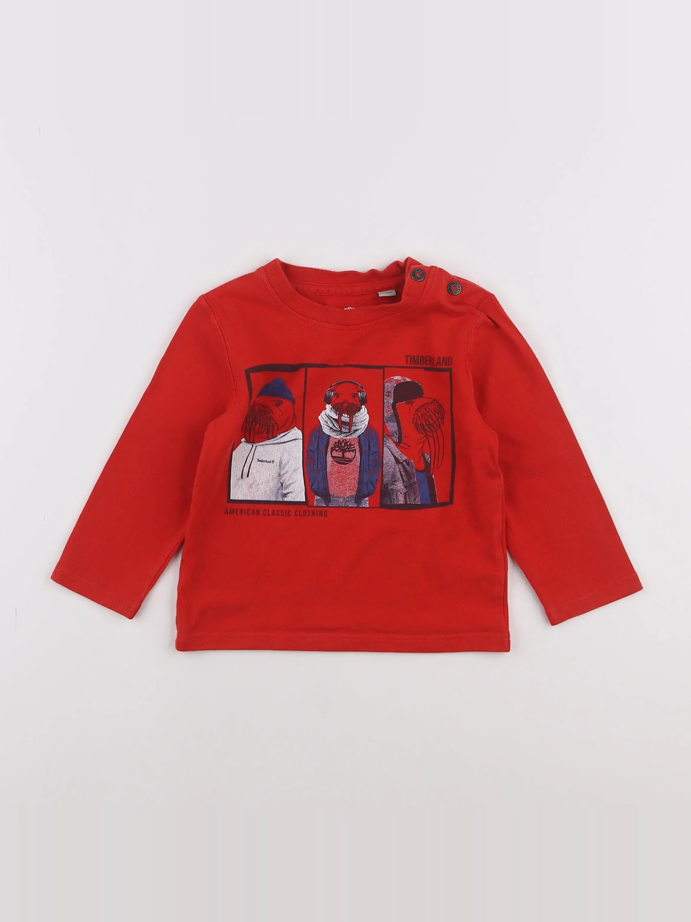 Timberland - tee-shirt rouge - 2 ans