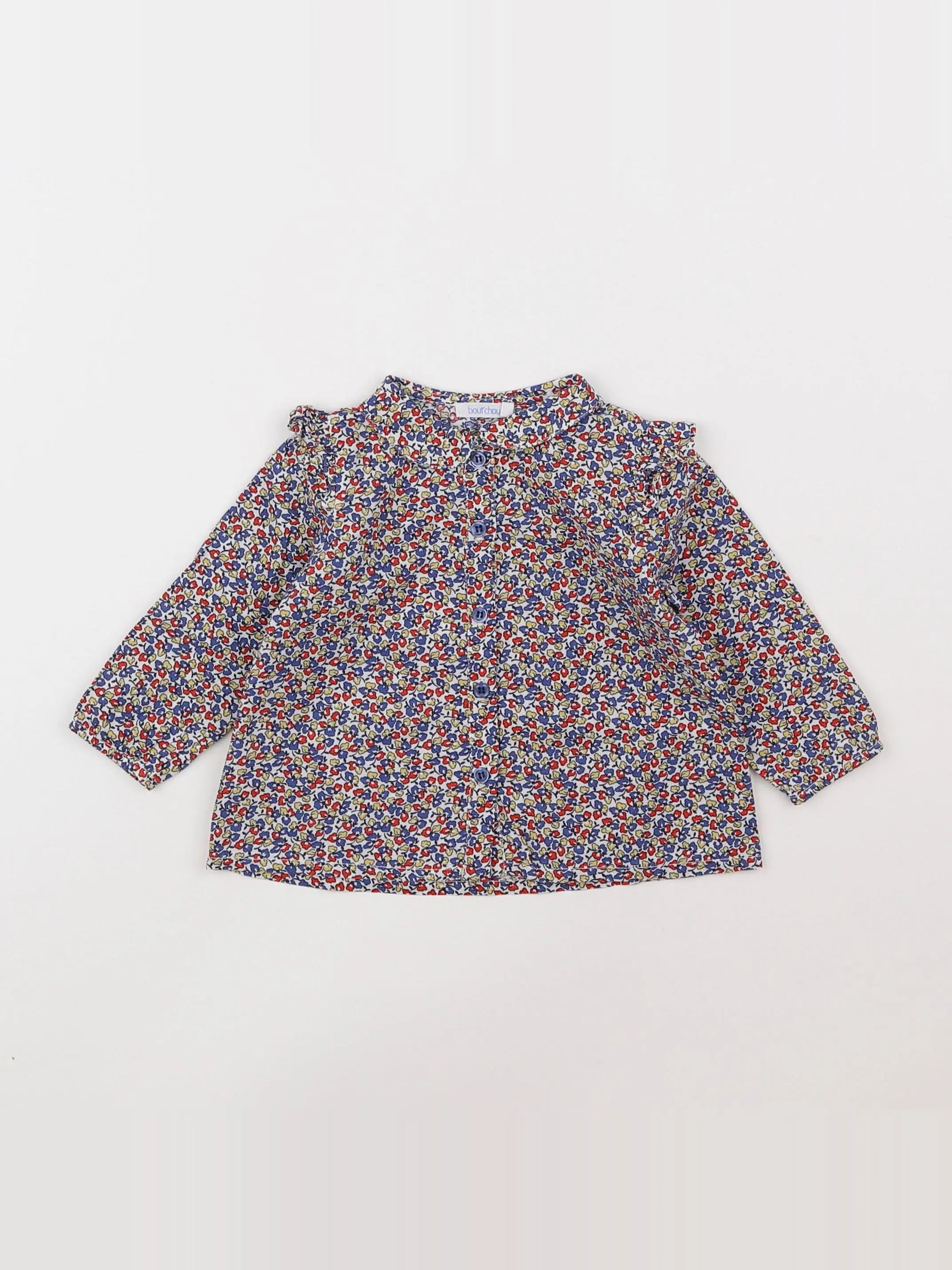 Boutchou - blouse multicolore - 6 mois