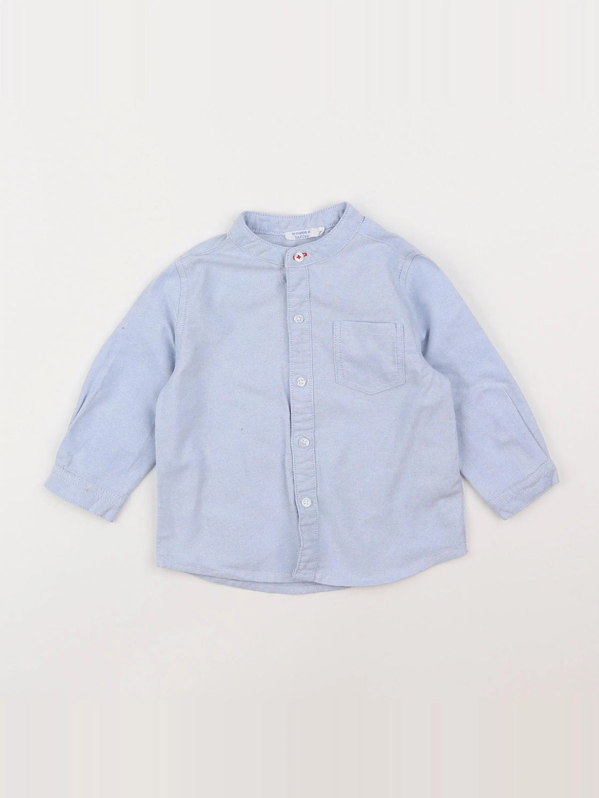 Boutchou - chemise bleu - 12 mois