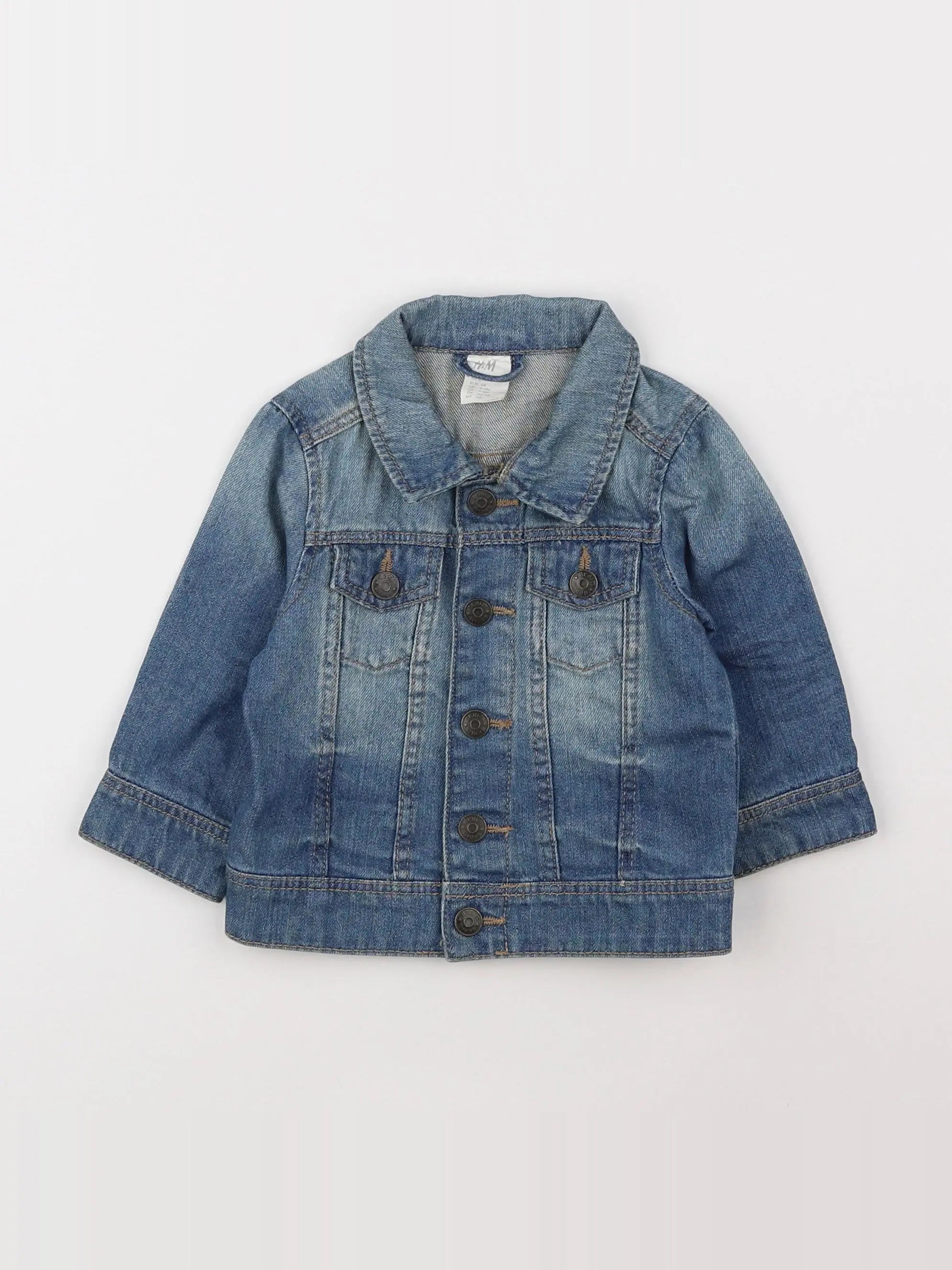 H&M - veste bleu - 3/6 mois