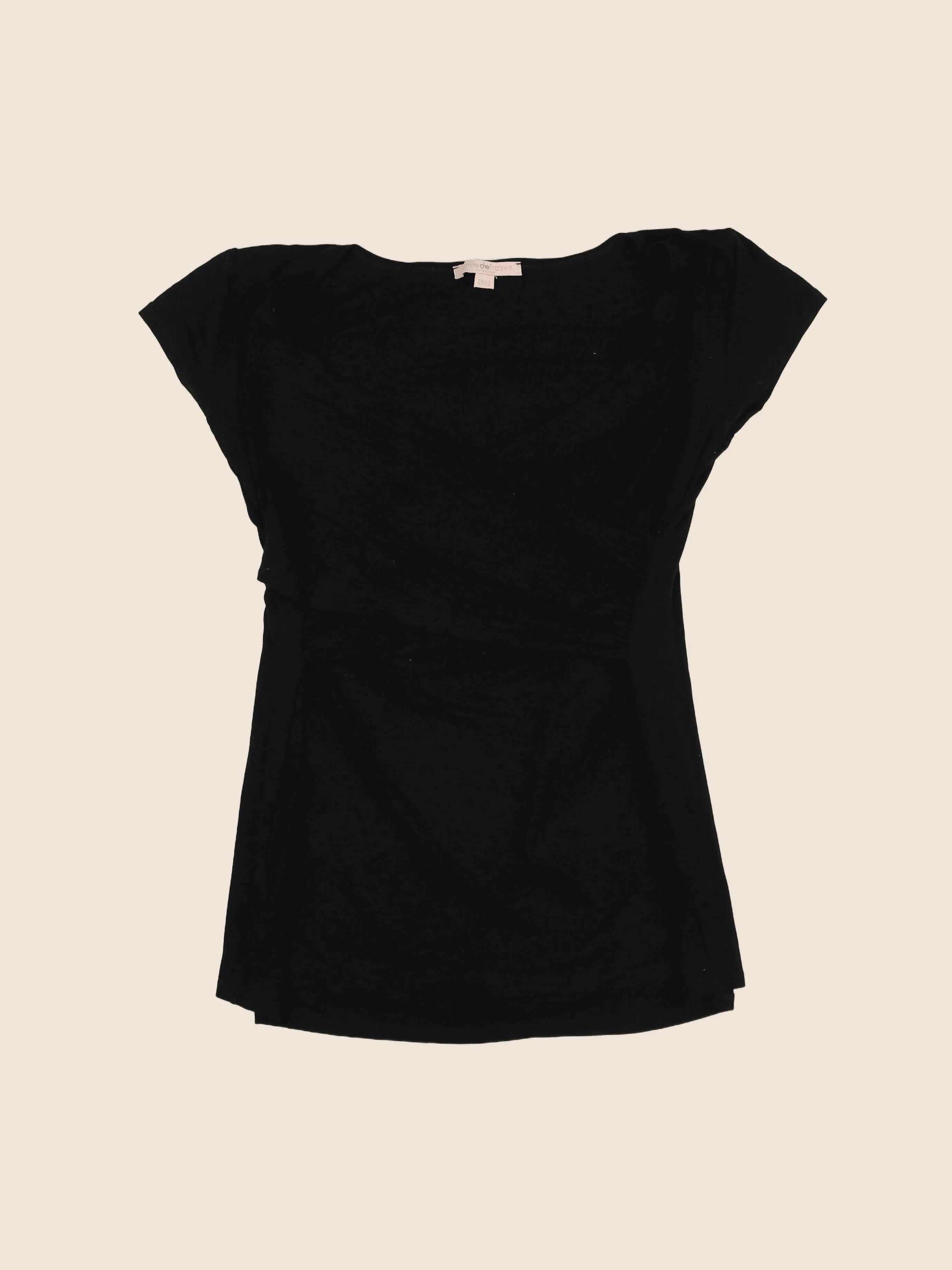Envie de fraise - tee-shirt grossesse noir - 40 à 42