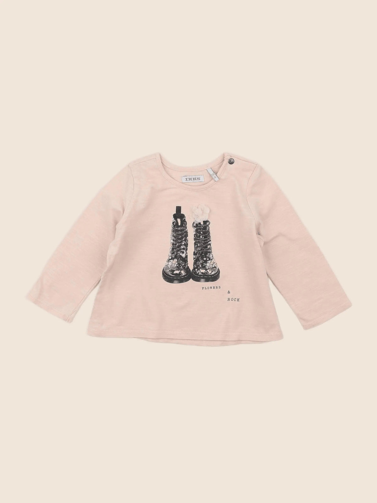IKKS - tee-shirt rose - 12 mois