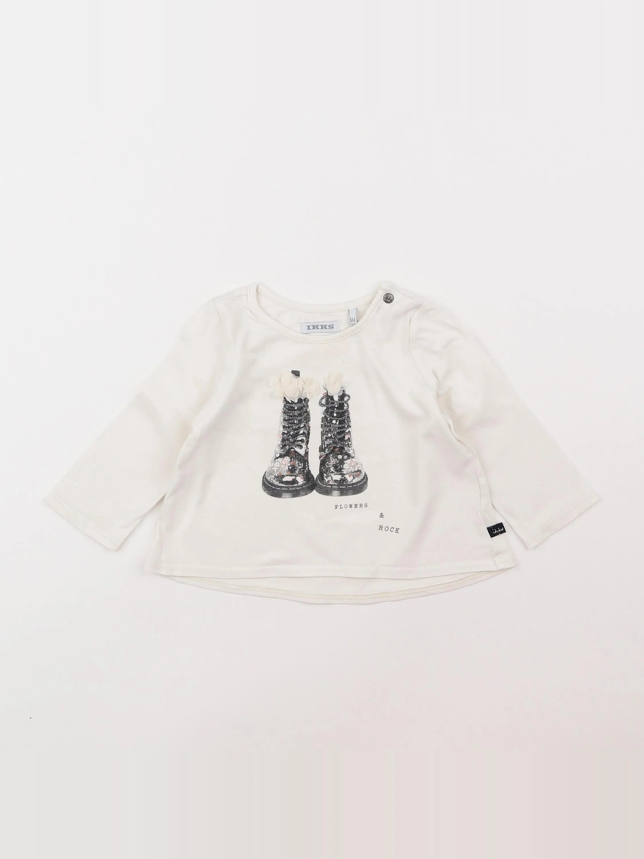 IKKS - tee-shirt blanc - 6 mois