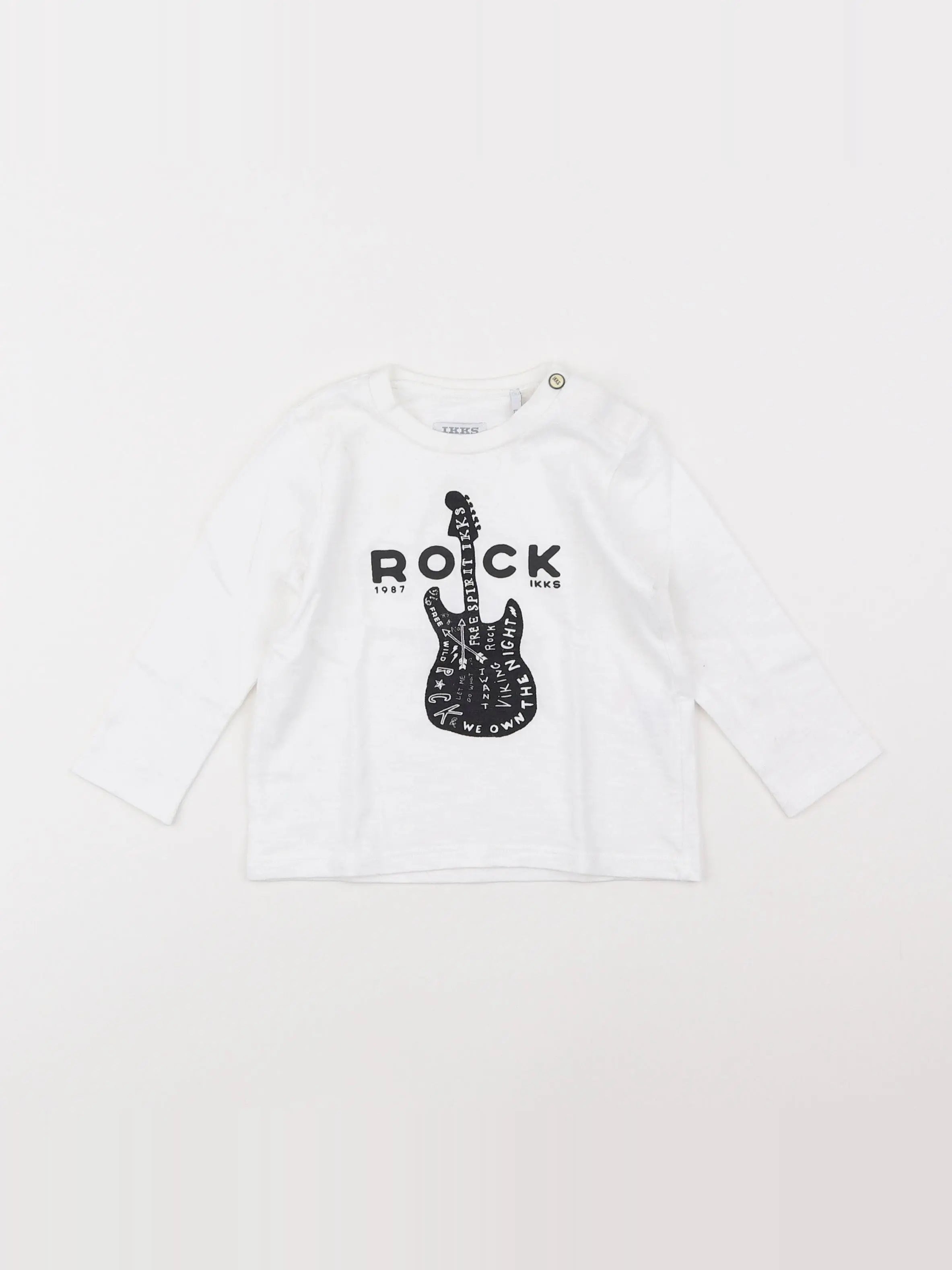 IKKS - tee-shirt blanc - 12 mois