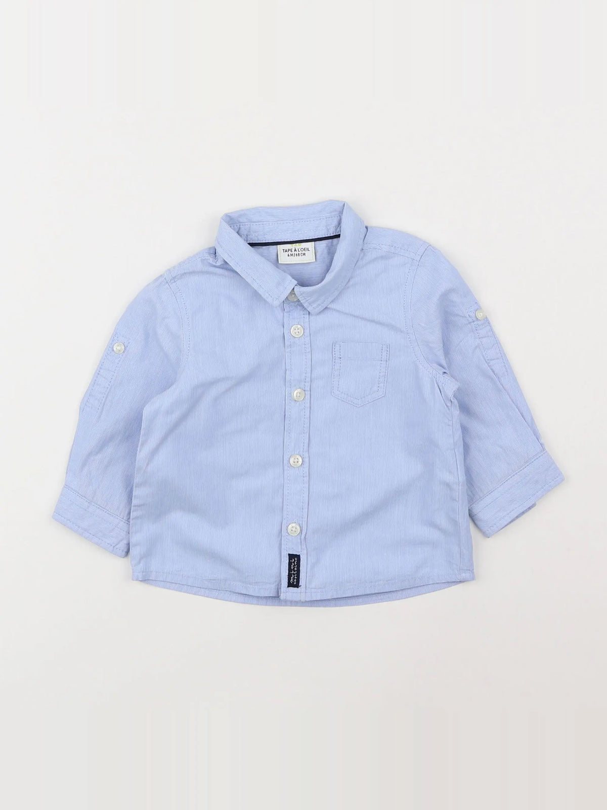 Tape à l'oeil - chemise bleu - 6 mois